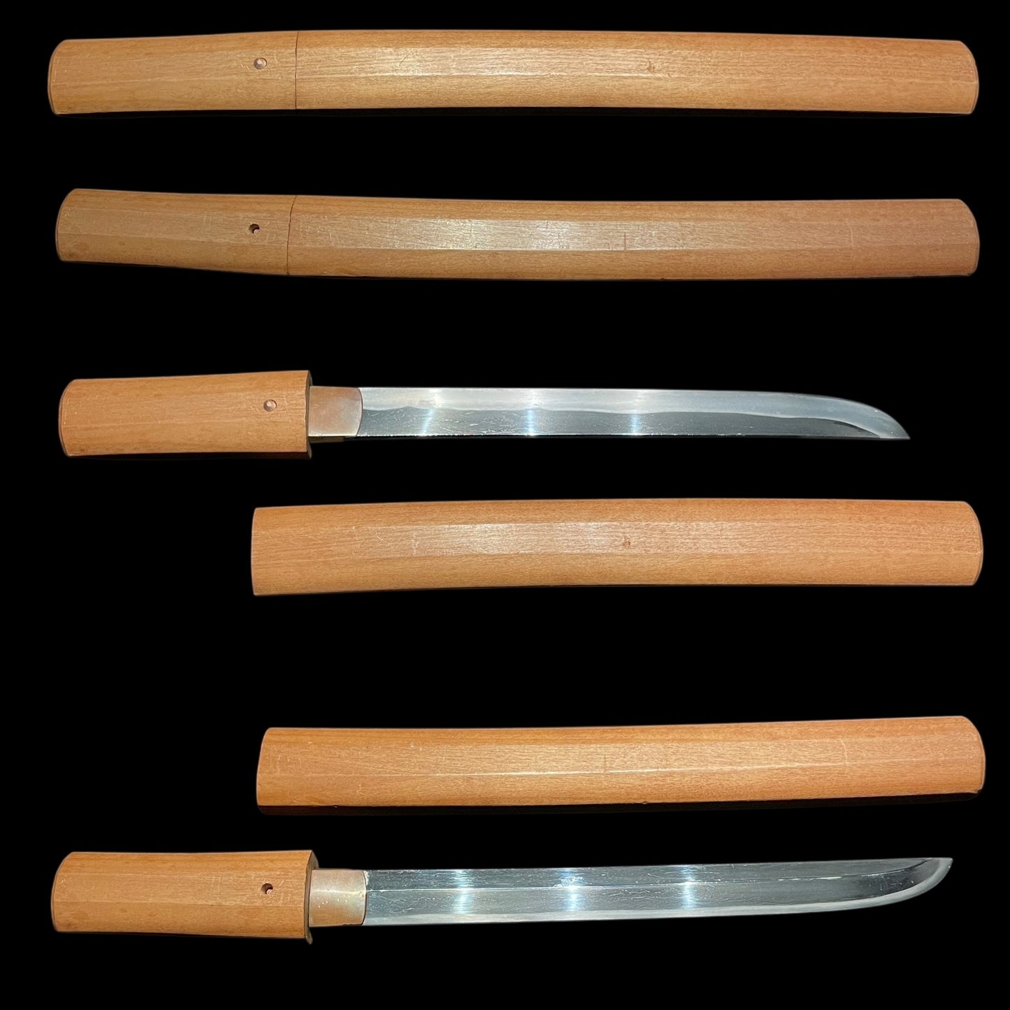 Rare style KATAHIRA-ZUKURI 片平造 TANTO, Edo period mumei