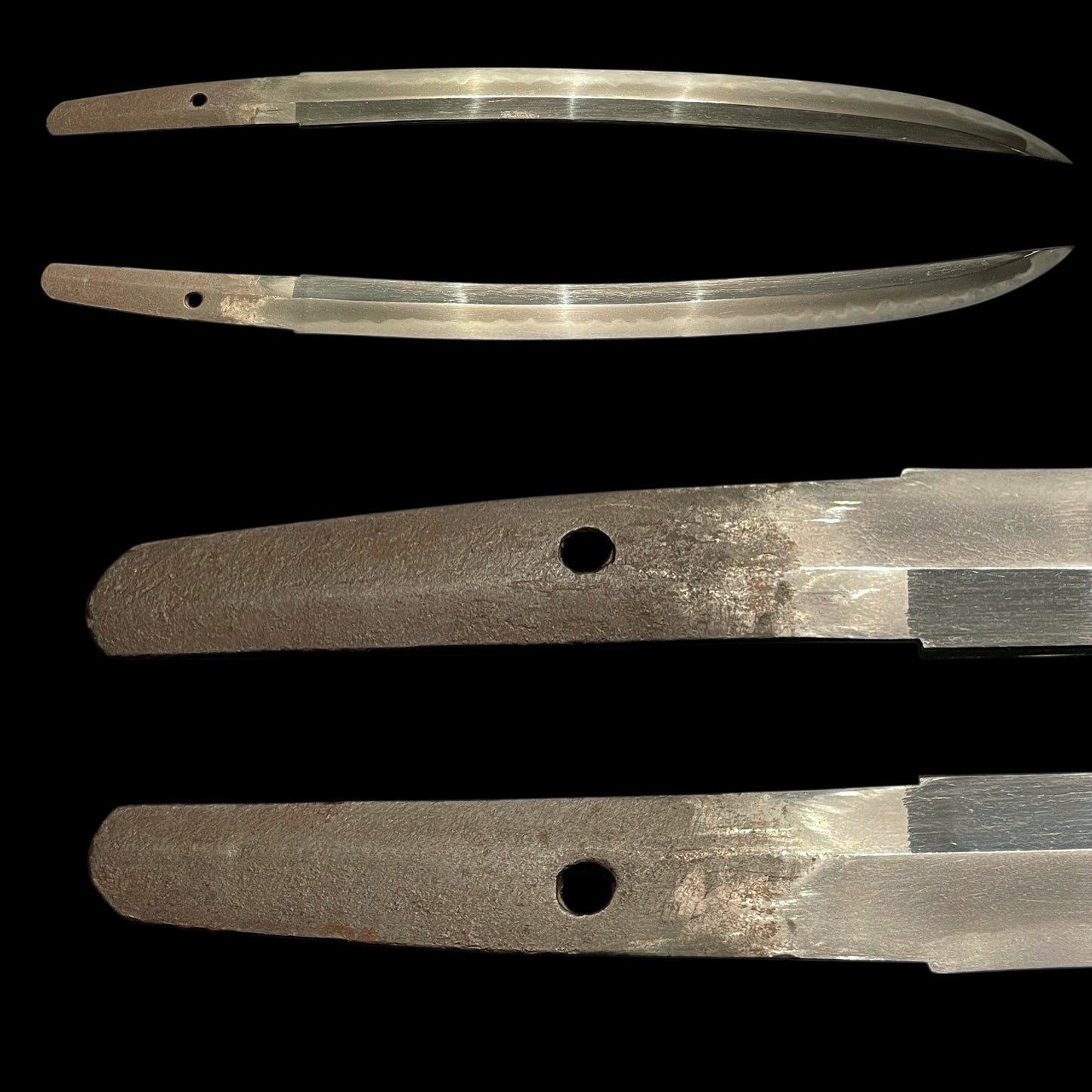 Naginata Naoshi Style, Shobuzukuri Wakizashi, Edo period mumei