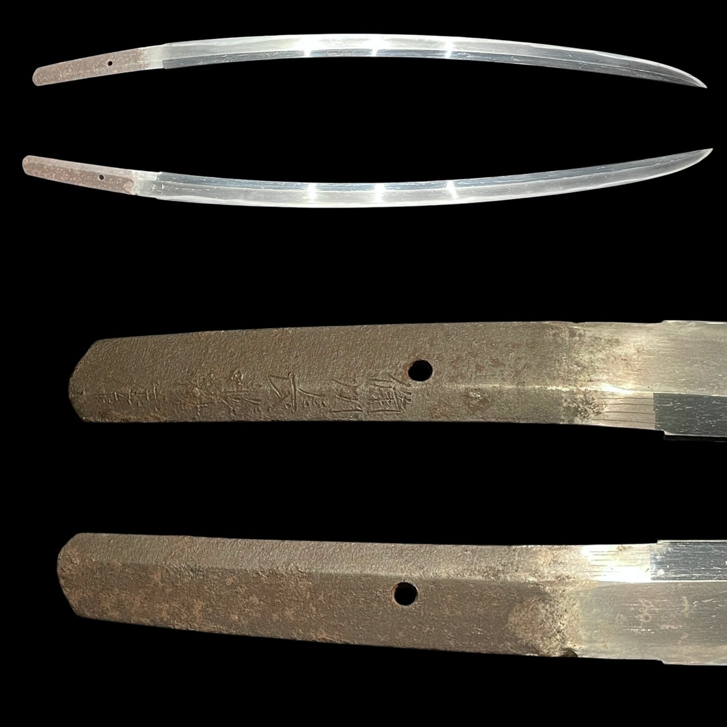 Nagamaki Naoshi Style, Long Shobuzukuri Wakizashi, Bishuosafune Sukesada signed