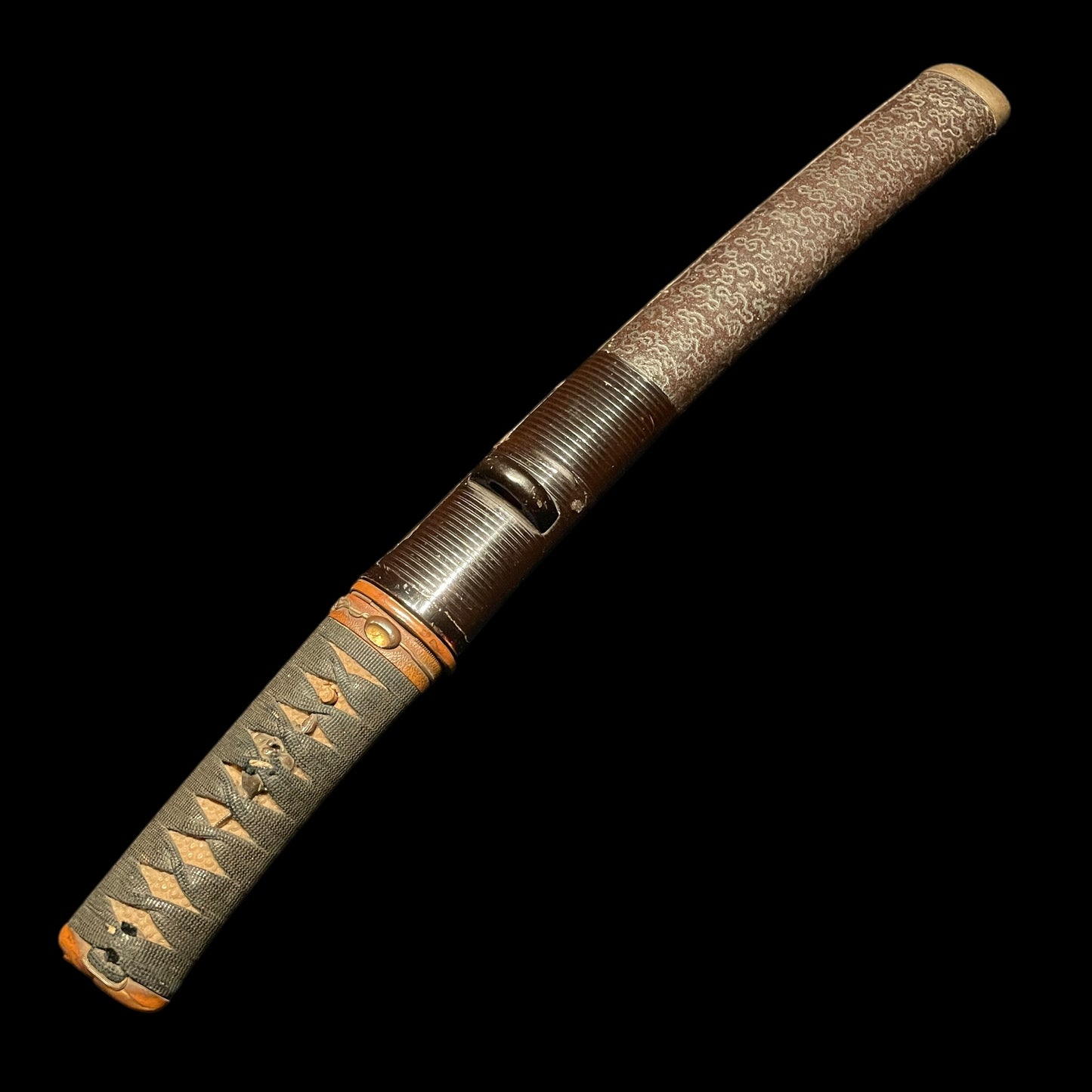 Darum Kashira 達磨頭 TANTO, Copper Fittings, Edo period mumei