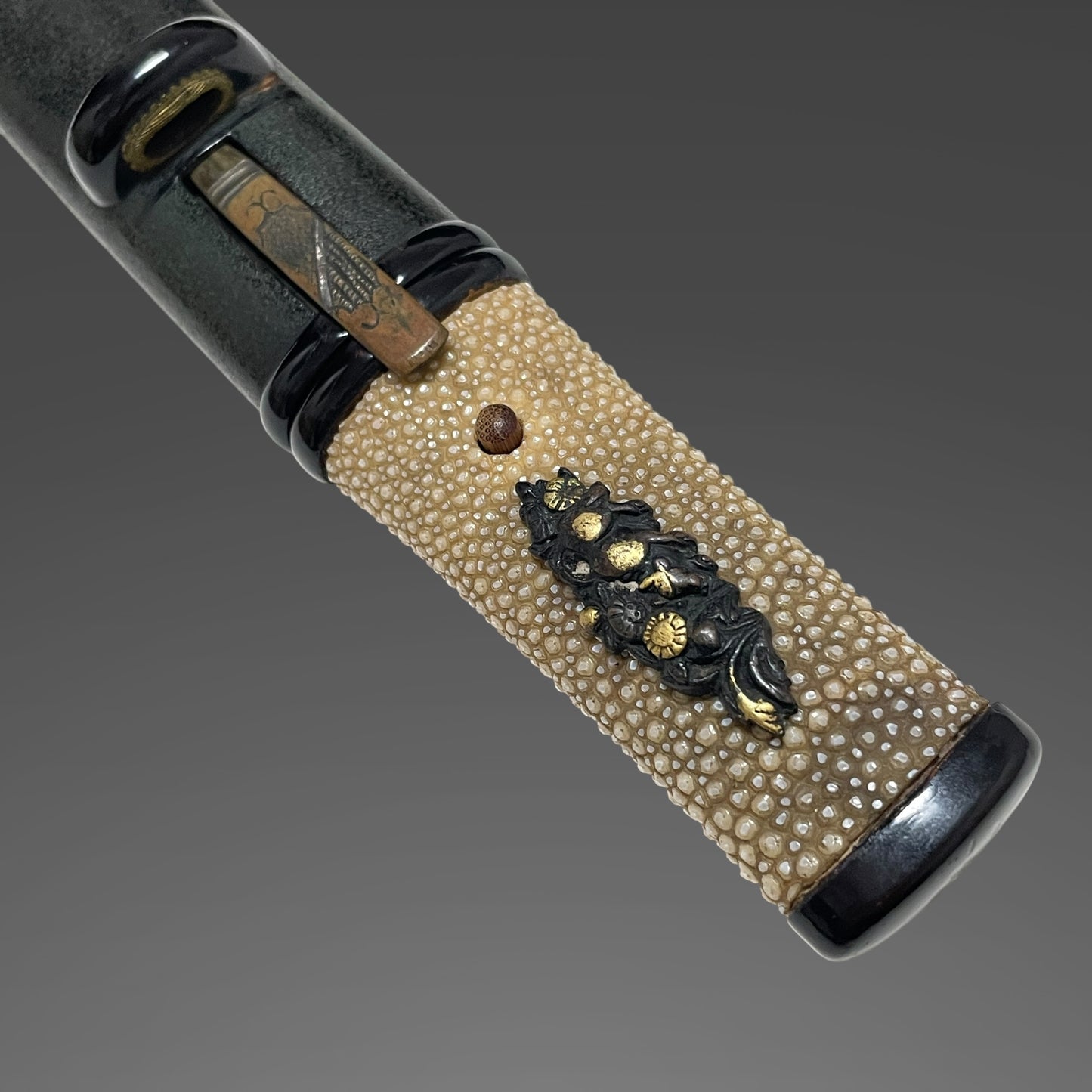 Aikuchi Koshirae Tanto 合口拵短刀, with Brass Kogai, Edo period mumei