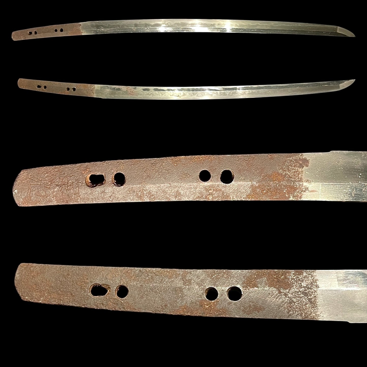 Hitatsura 皆焼 Wakizashi, Munechika 宗近 signed, Edo period