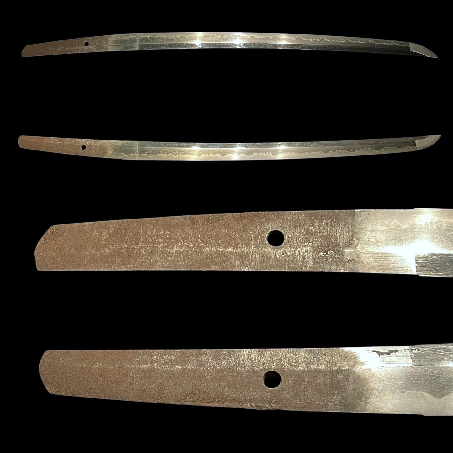 Amazing Hamon Short WAKIZASHI in Shirasaya, Edo period mumei