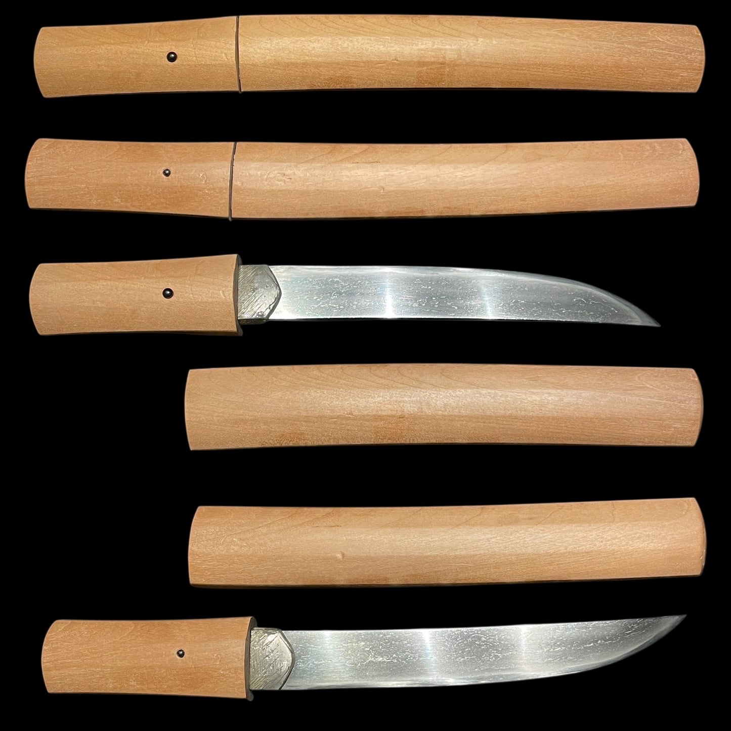 Wide Hirazukuri TANTO, Mt.Fuji Habaki, Edo period mumei