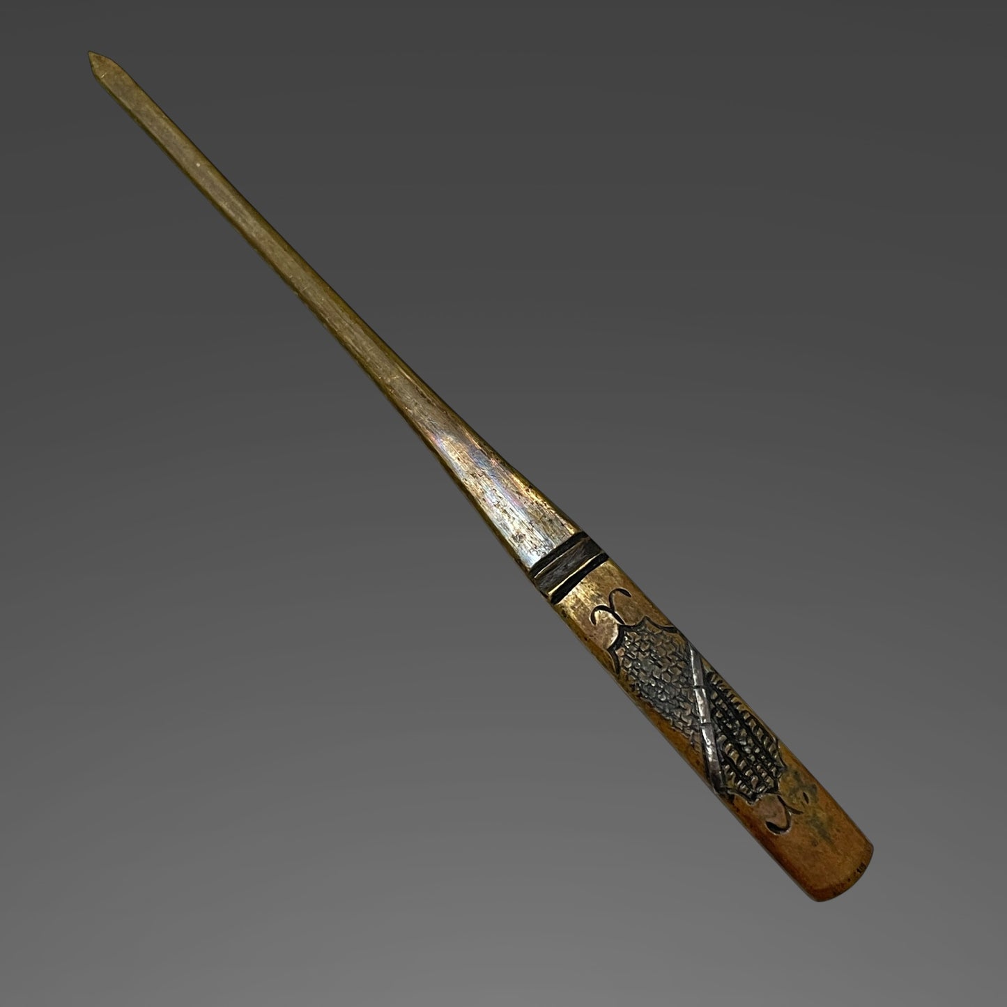 Aikuchi Koshirae Tanto 合口拵短刀, with Brass Kogai, Edo period mumei