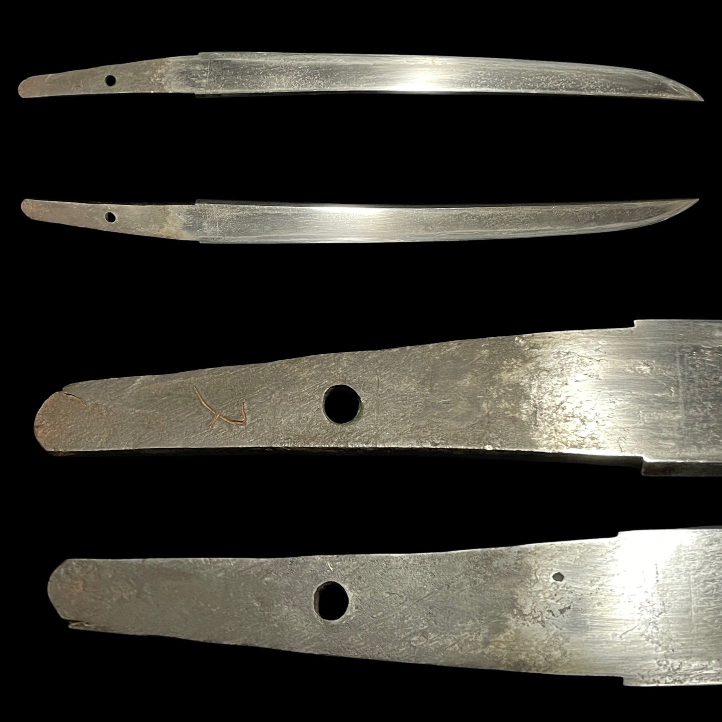 Black Aikuchi TANTO with Kozuka, Edo period mumei