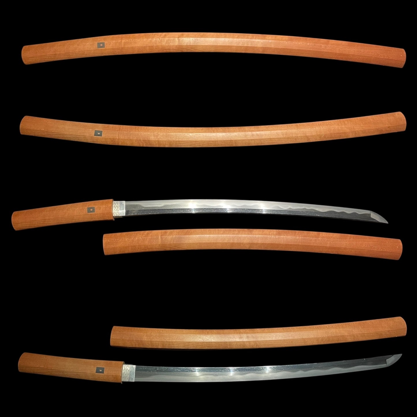 Toranba 濤乱刃 WAKIZASHI, Choshuhagiju Sakunoshin Tomohisa 長州萩住作之進友久 signed TSUBA