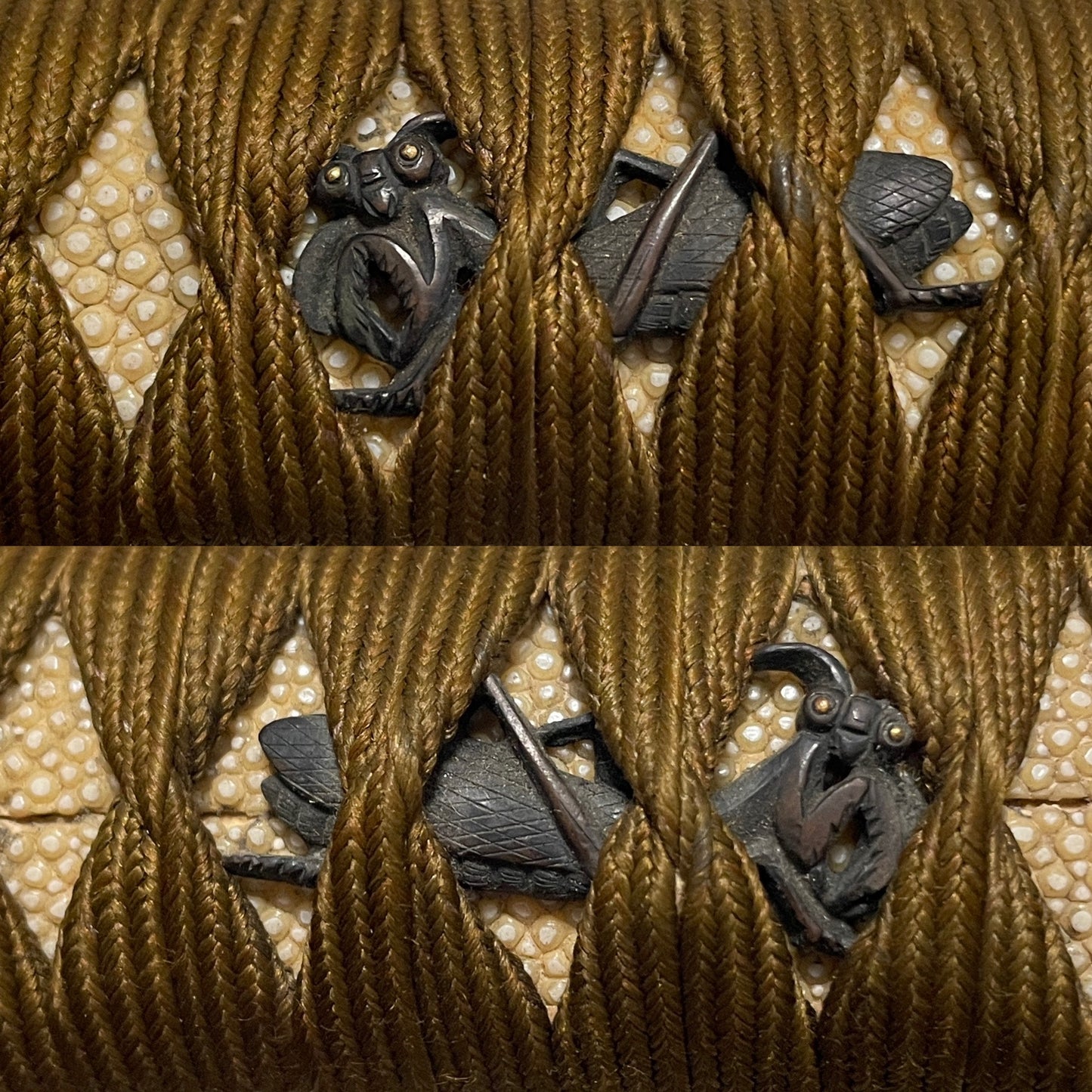 Ryakushiki-GUNTO 略式軍刀 with Tassel, Mantis Menuki, WW2 Japanese Army Sword