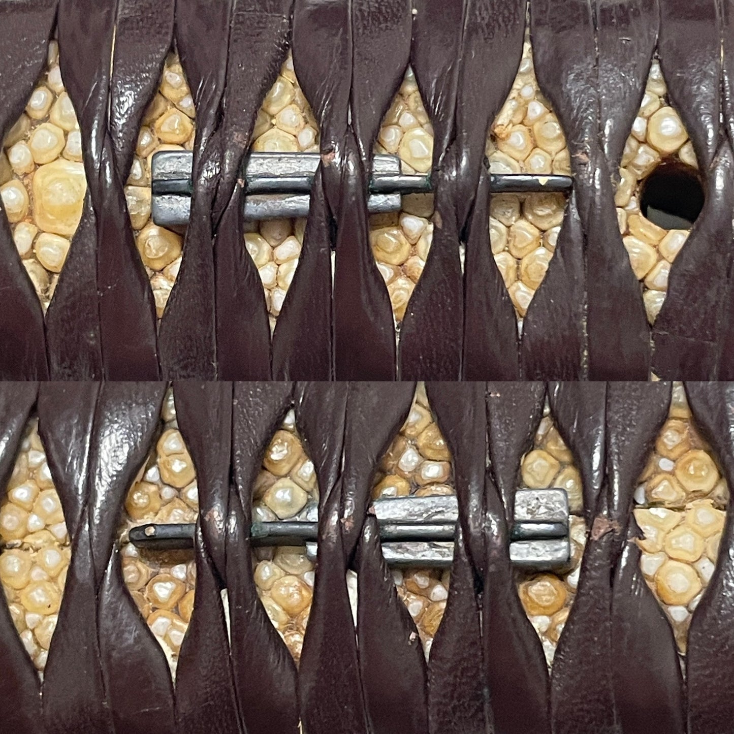 Kawarizukuri 変造り TANTO, with Kozuka Kogai, Natanenurisaya 菜種塗鞘, Edo period signed