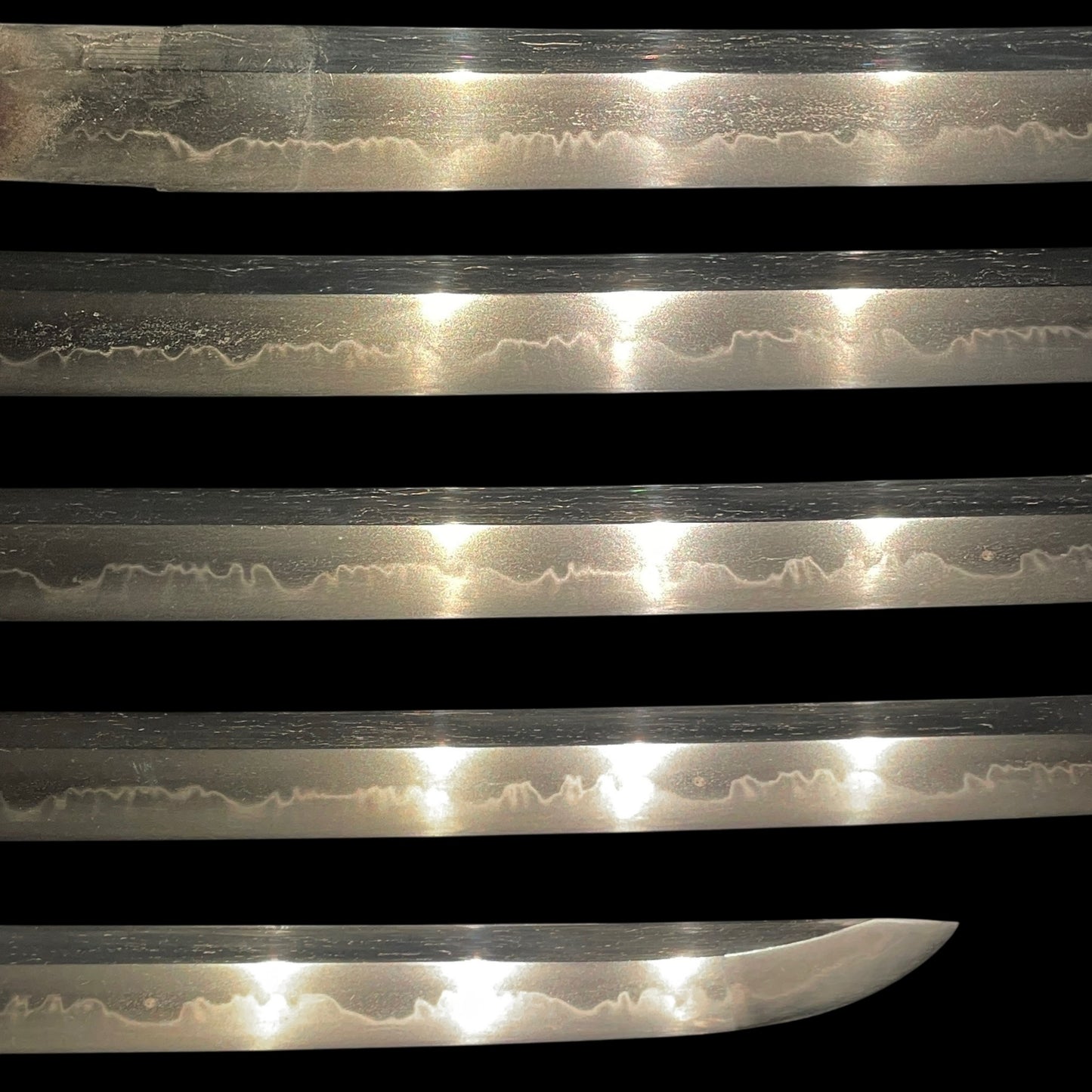 Amazing Hamon Short WAKIZASHI in Shirasaya, Edo period mumei