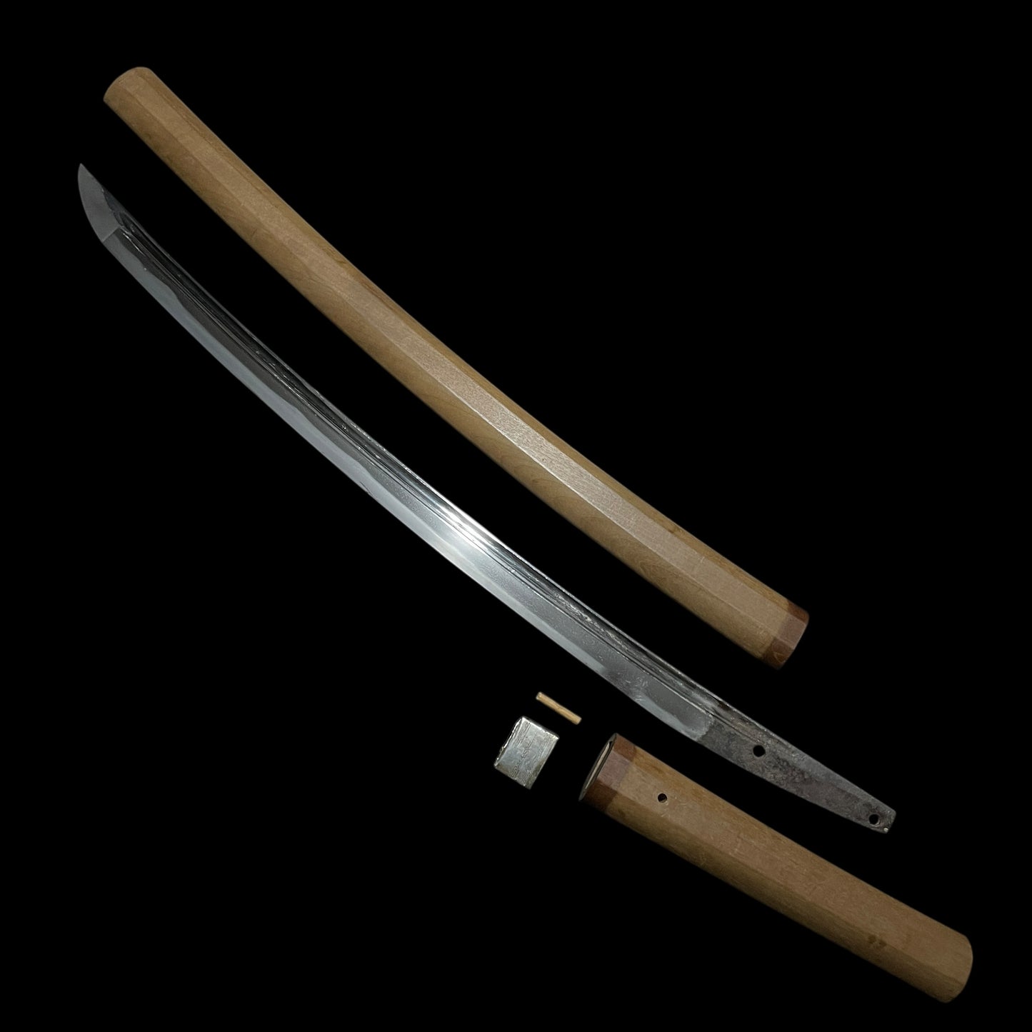 Bohi Wakizashi 棒樋脇差 in Shirasaya, Muromachi period
