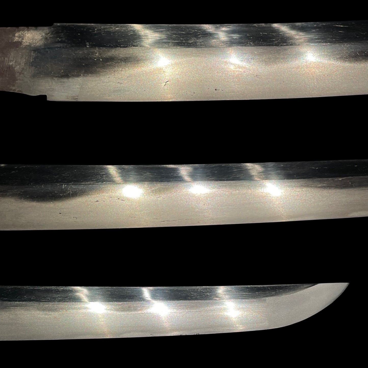 Short Wakizashi, Musha Fuchikashira 武者縁頭, Edo period mumei