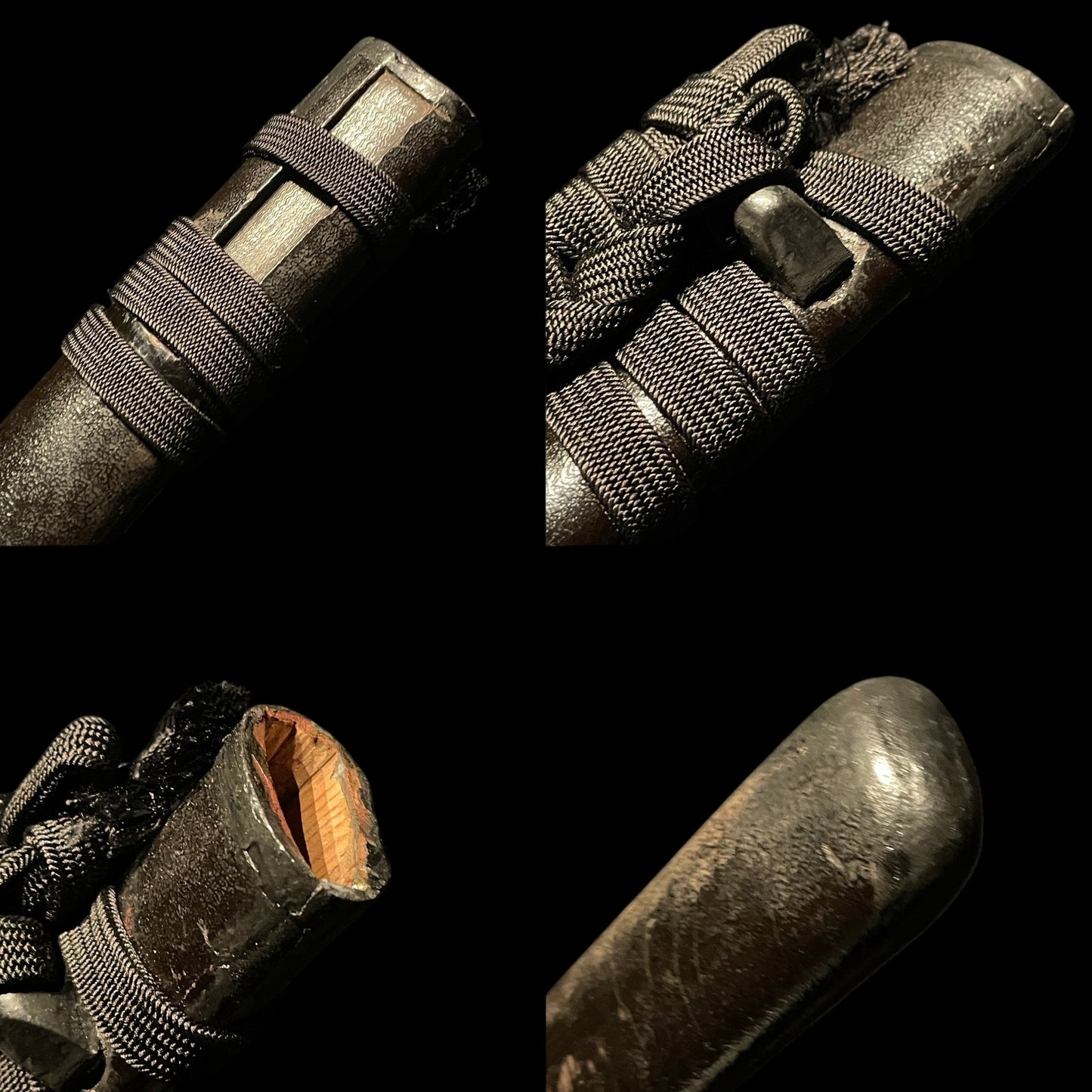 Beautiful Habaki Wakizashi, Pine cones Fuchi, Shakudo Sanmai Tsuba, Edo period mumei