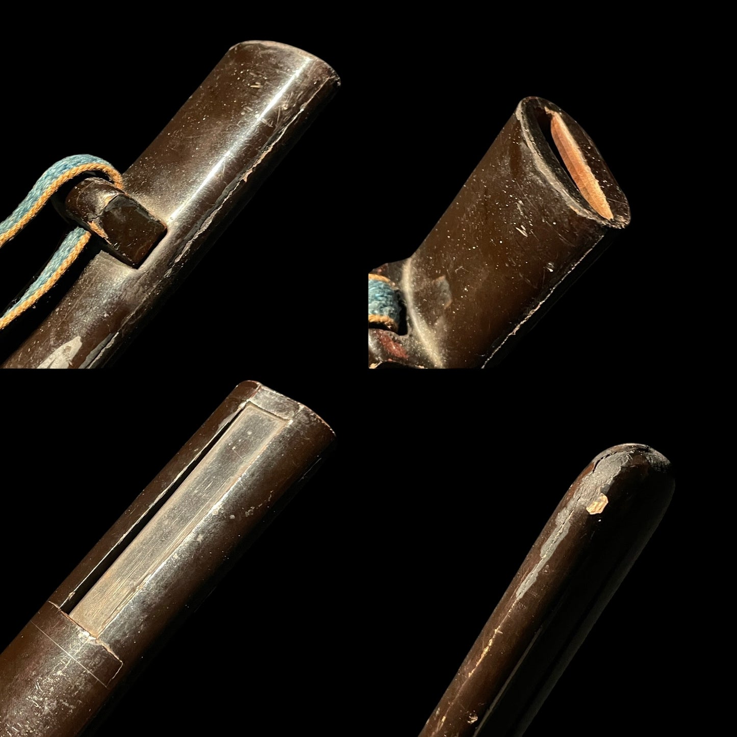 Short Wakizashi, Musha Fuchikashira 武者縁頭, Edo period mumei