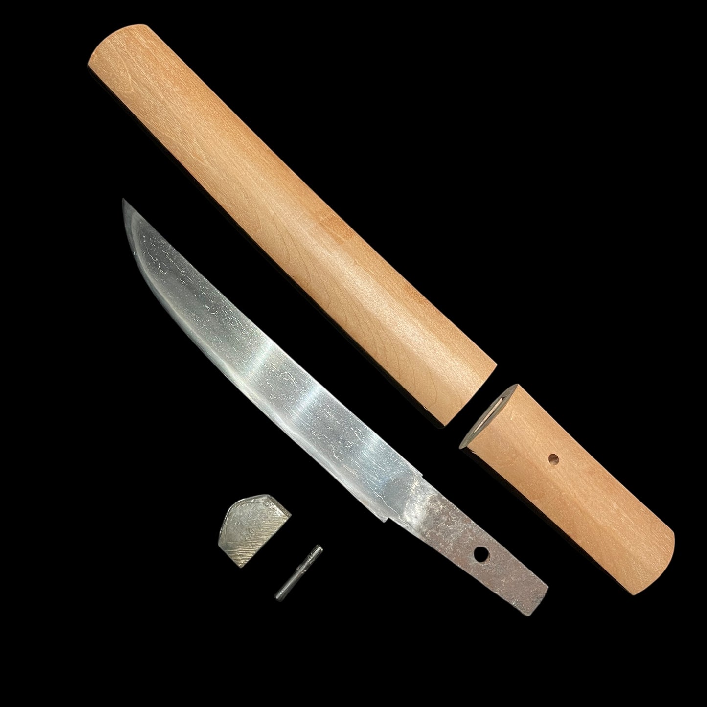 Wide Hirazukuri TANTO, Mt.Fuji Habaki, Edo period mumei