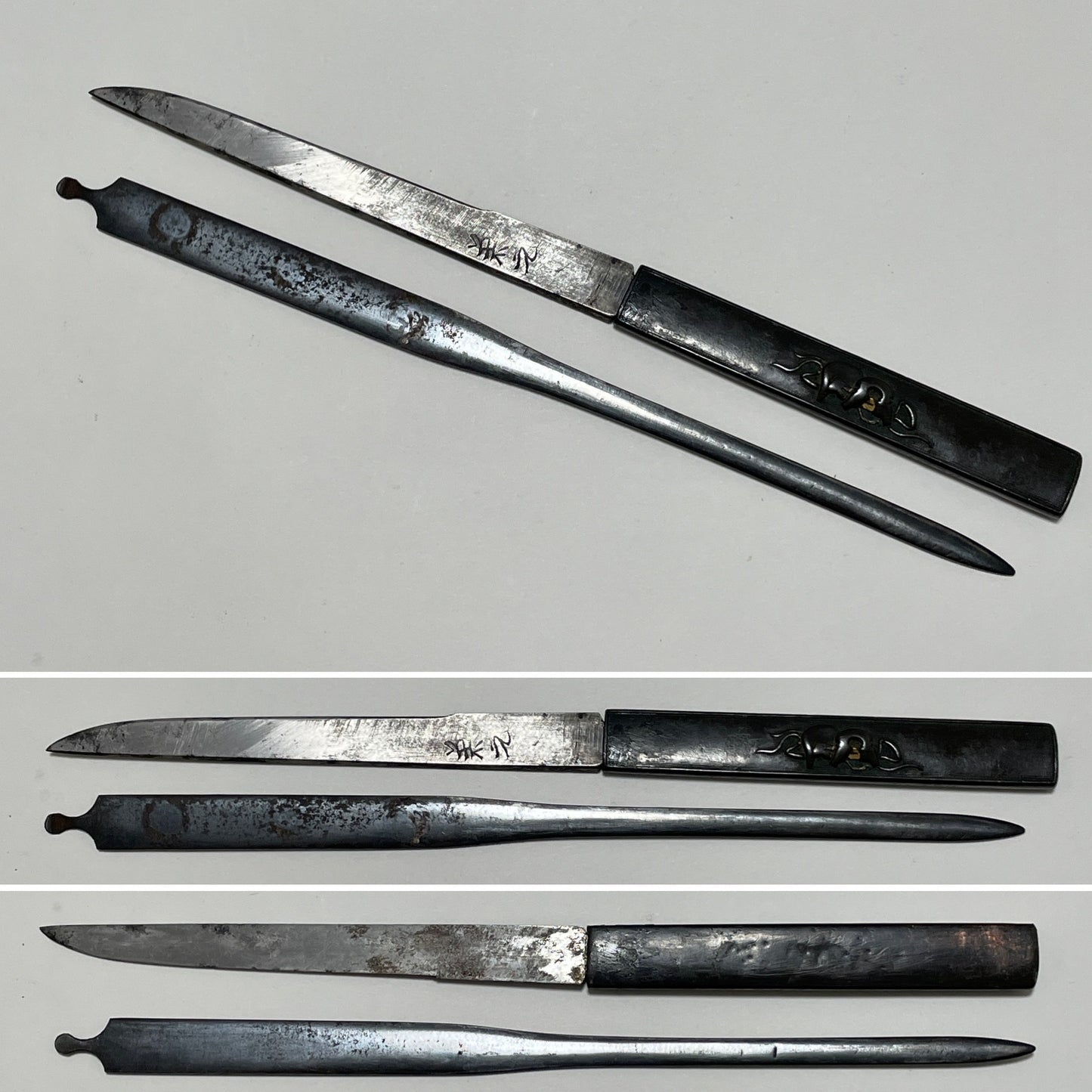 KOTO Mihara Wakizashi, SDragon Fuchikashira, with KOZUKA KOGAI, Muromachi period