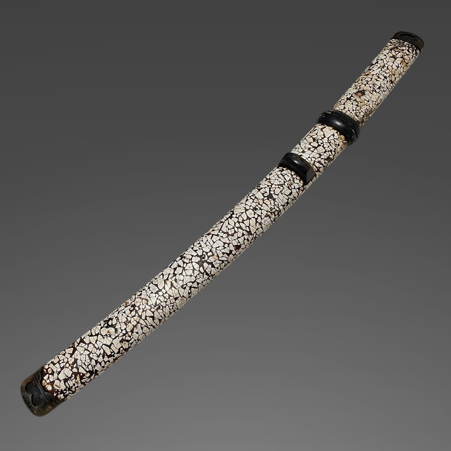 Rare Style Rankaku Koshirae 卵殻拵, Aikuchi Tanto, Edo period mumei