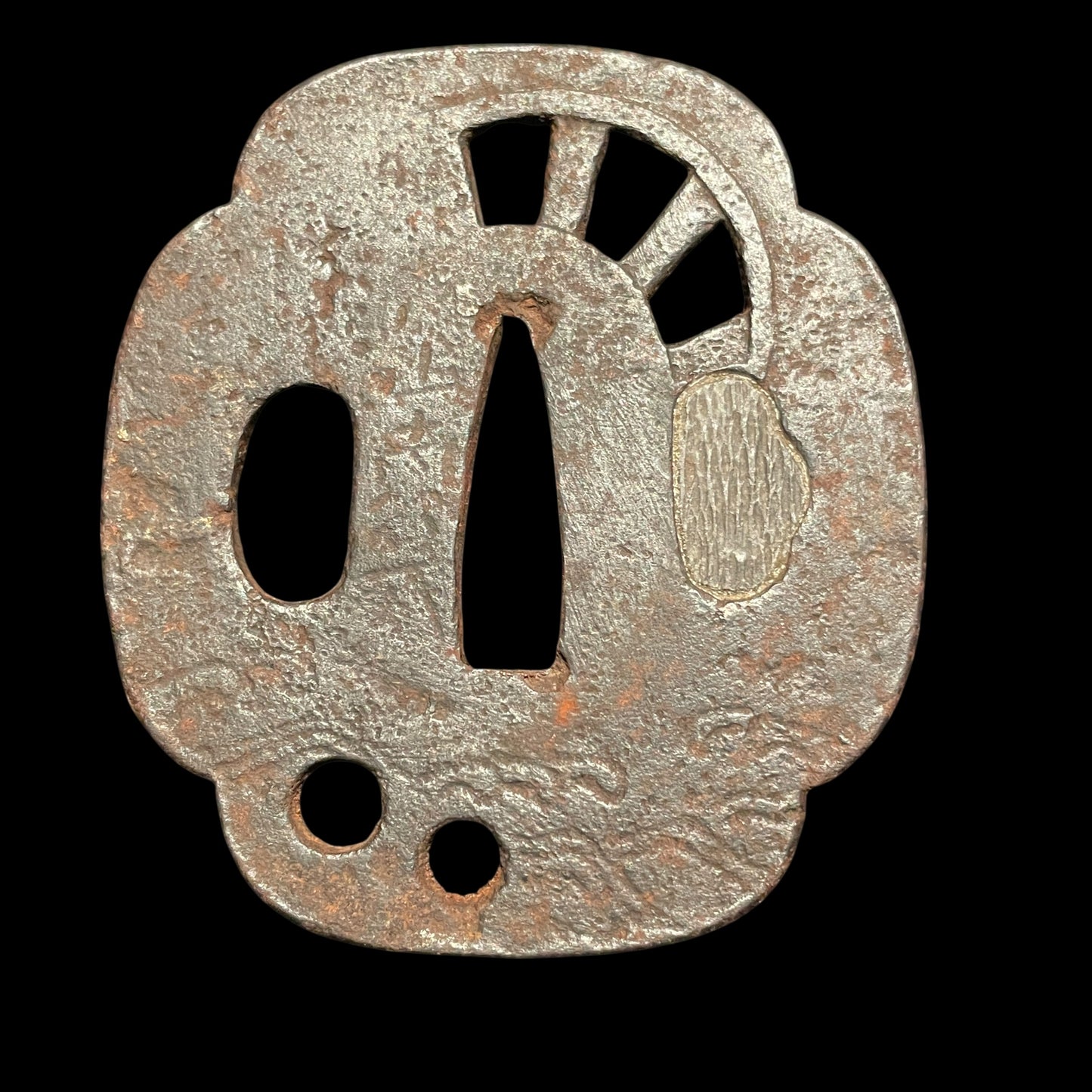 Izumikoku Masakage signed Wakizashi, Aoi Fuchikashira, Signed Tsuba, Edo period