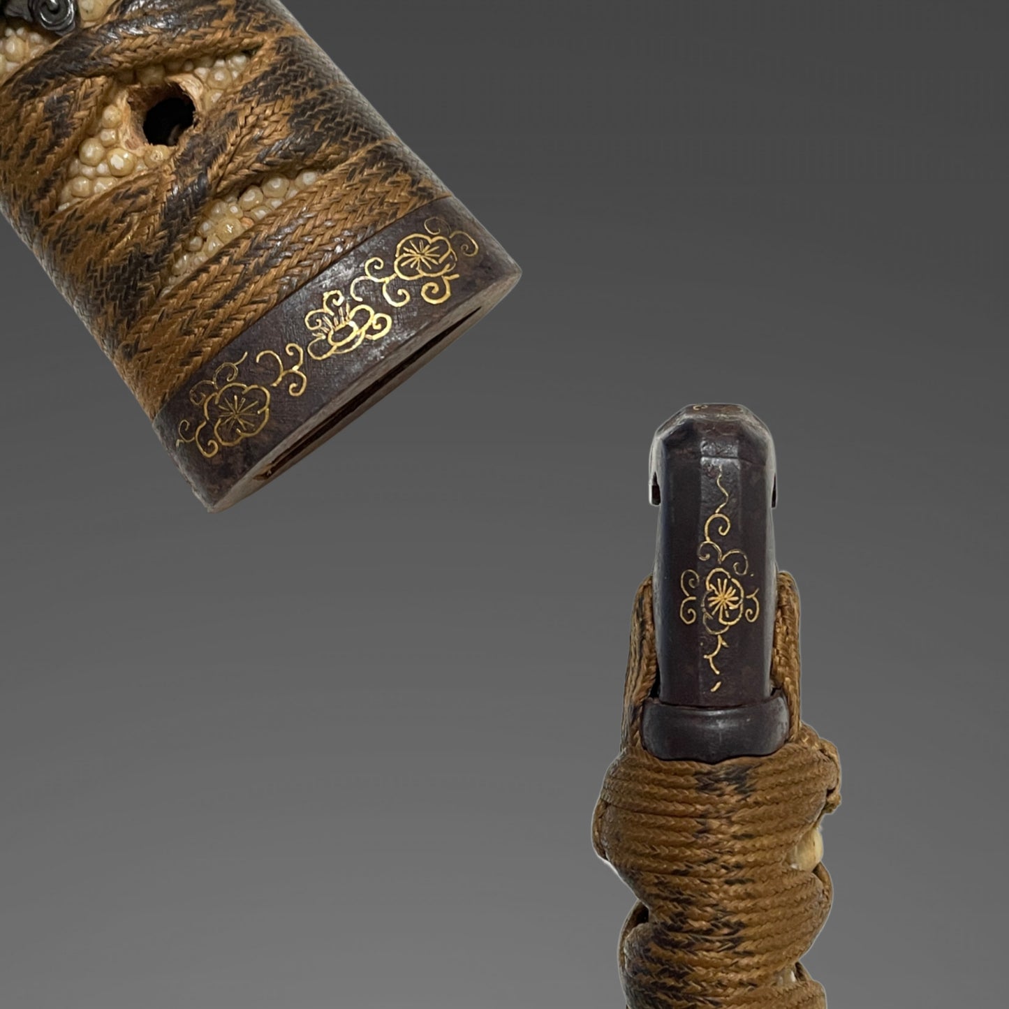 Handachi Koshirae 半太刀拵 Wakizashi, Dragon Menuki, Edo period mumei