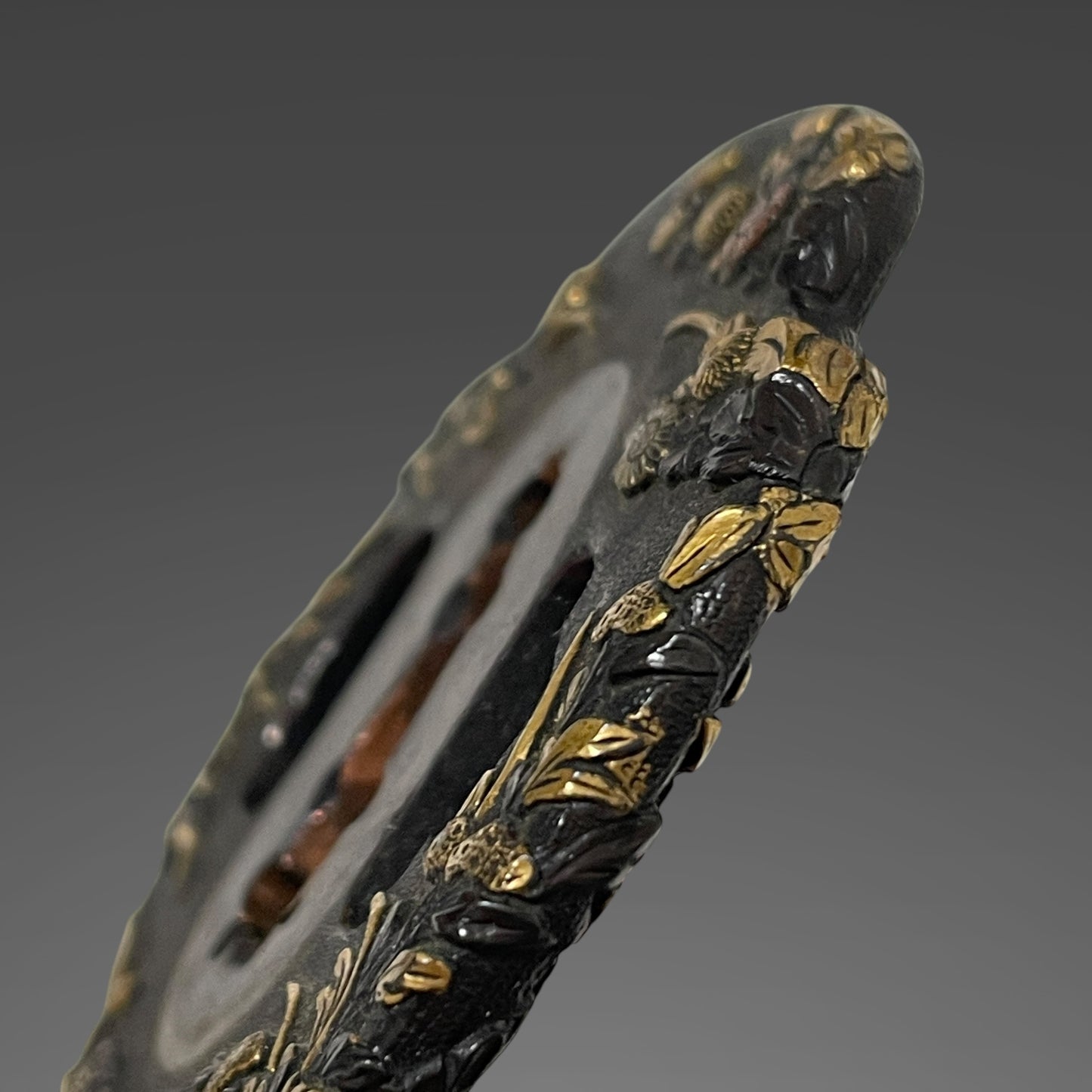 Naginata Naoshi 薙刀直し Wakizashi, Hizenkokuju Tadayoshi 肥前國住忠吉 signed, Mino Fittings