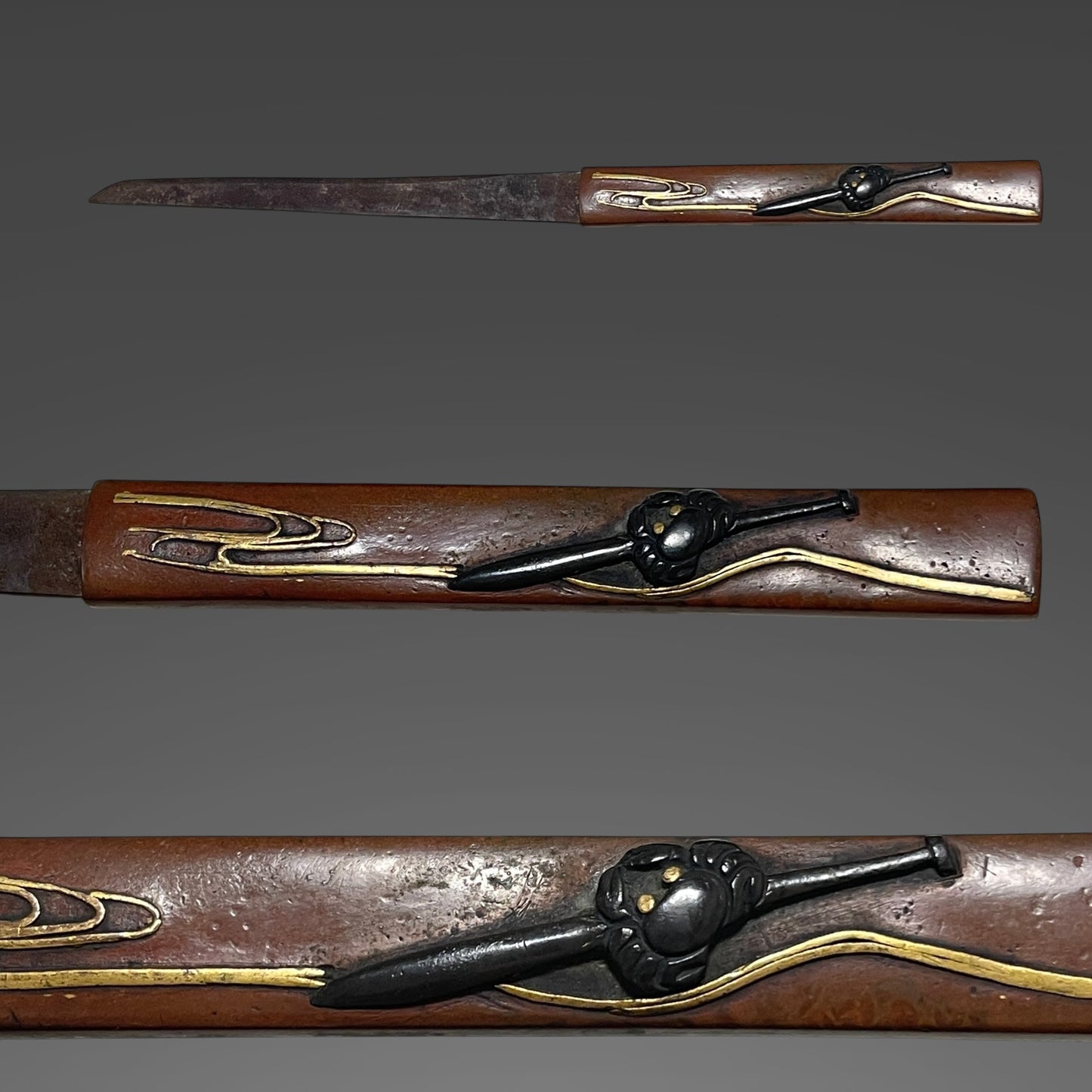 High-grade Fittings Kanemoto 兼元 signed Wakizashi,, Edo period