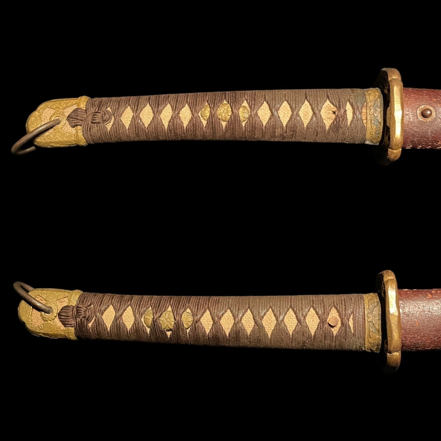 Ryakushiki GUNTO 略式軍刀, Family crest Habaki, Japanese Army Officer Sword