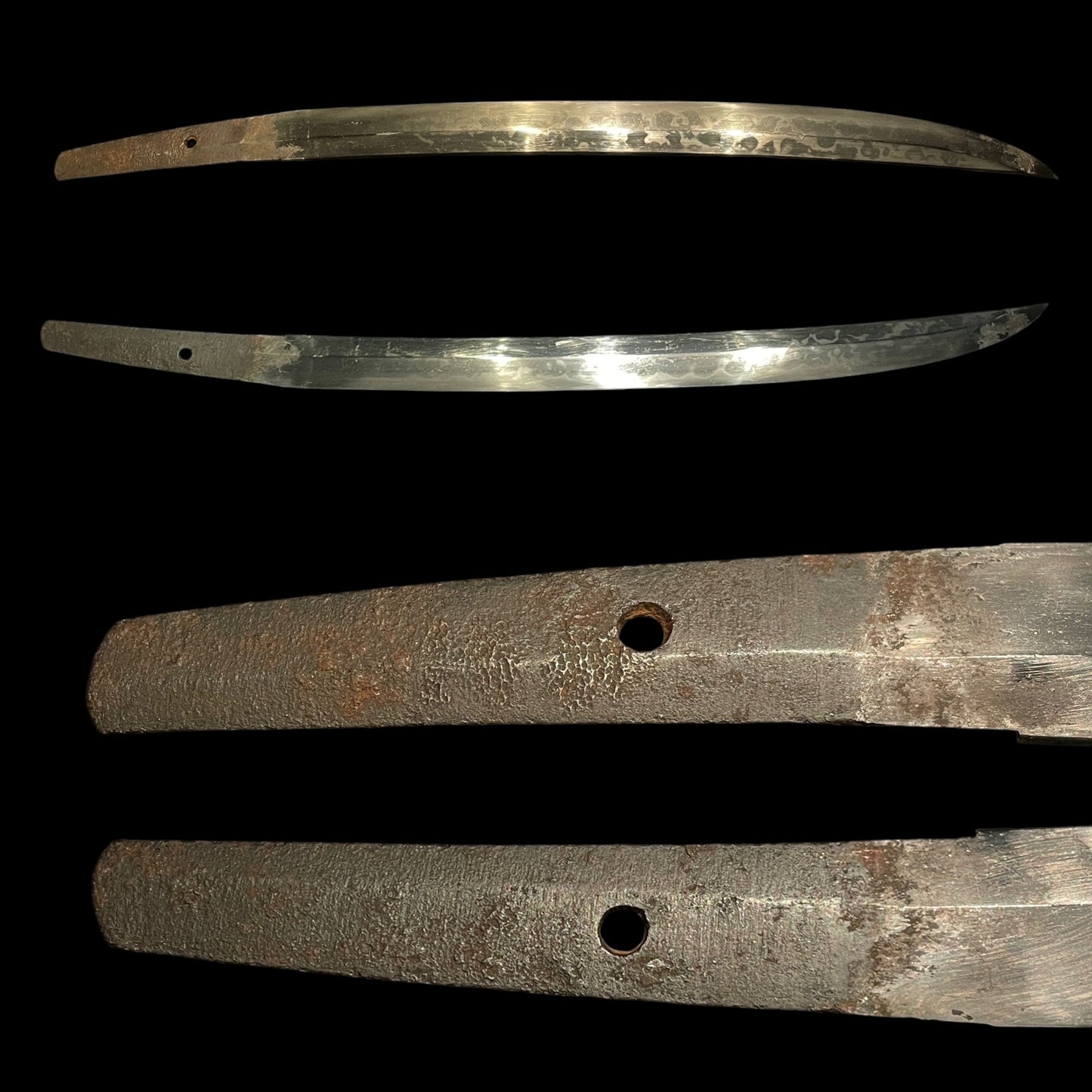 HITATSURA 皆焼 Shobuzukuri 菖蒲造 Wakizashi, Muromachi period mumei