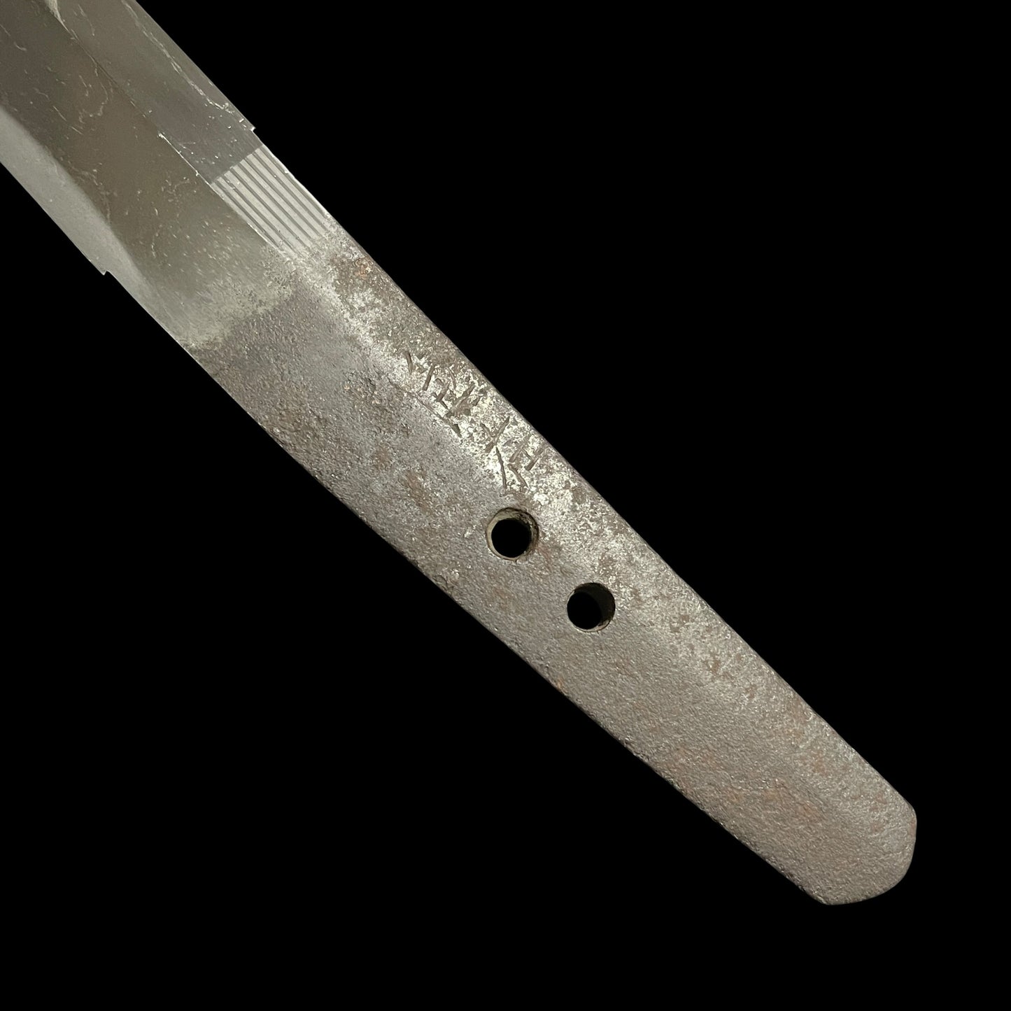 Long Shobuzukuri Wakizashi, Kaneari 兼在 signed, Muromachi period