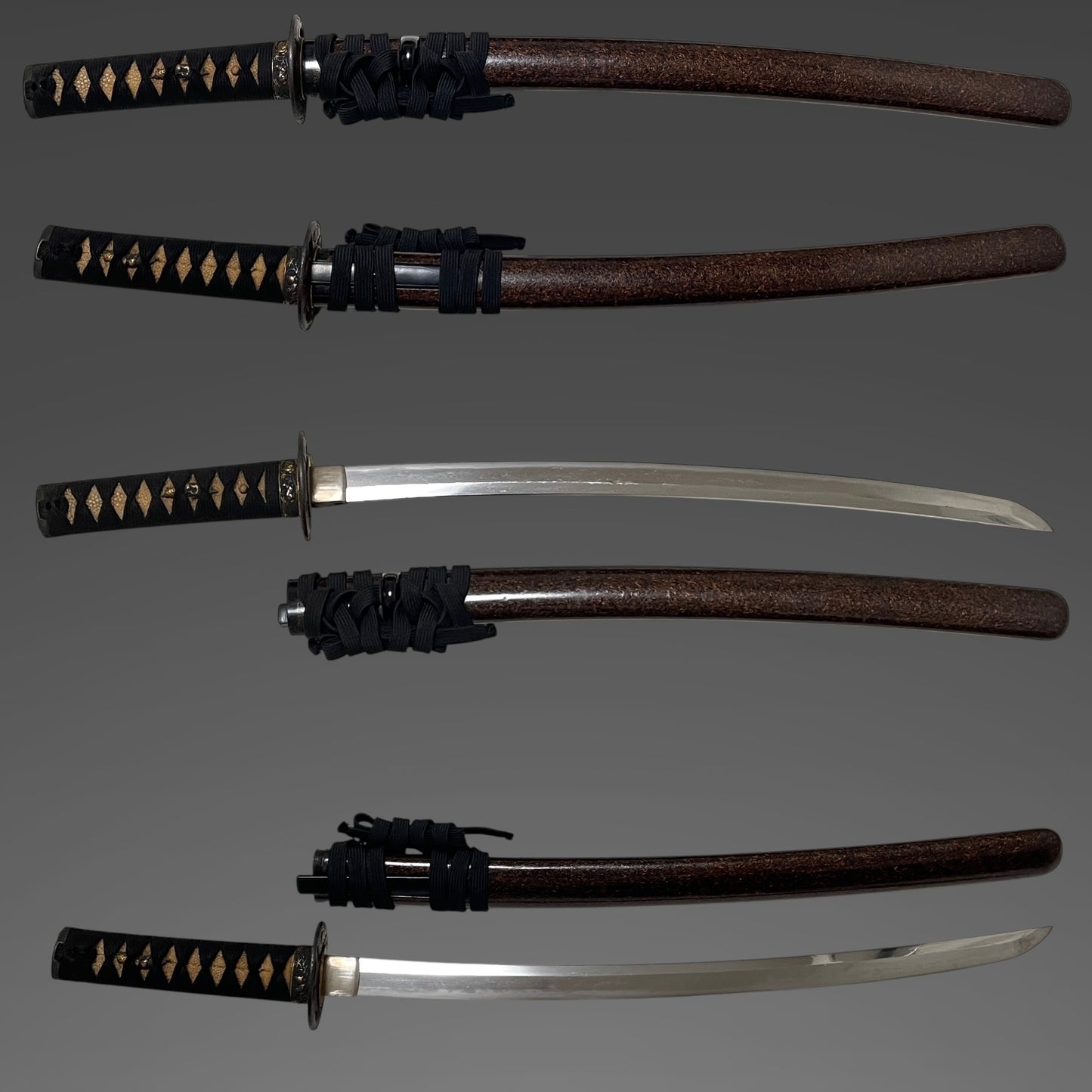 Sadamune 貞宗 signed Wakizashi, Dog Fuchikashira, Shakudo Kozuka, Edo period