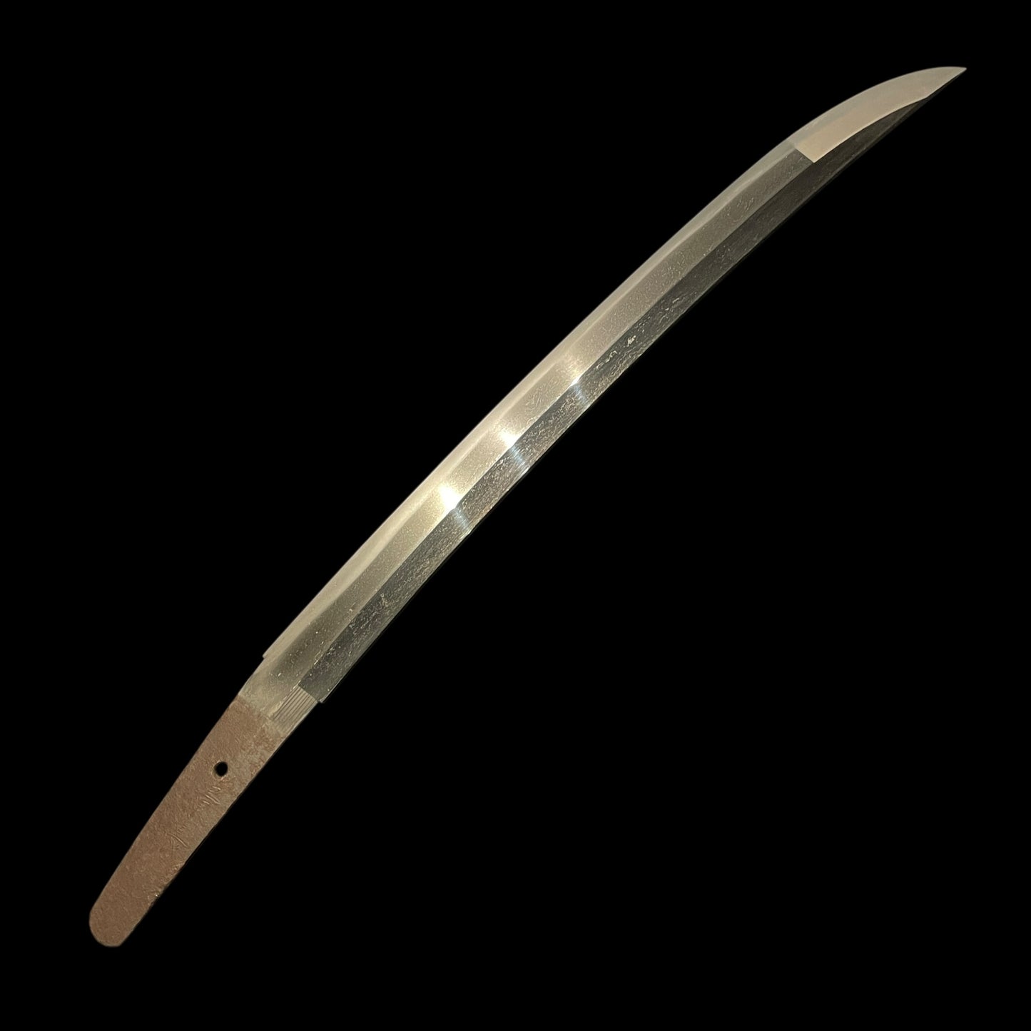 OOKISSAKI 大切先 Wakizashi, Kanenaga 兼長 signed, Wide Blade, Edo period