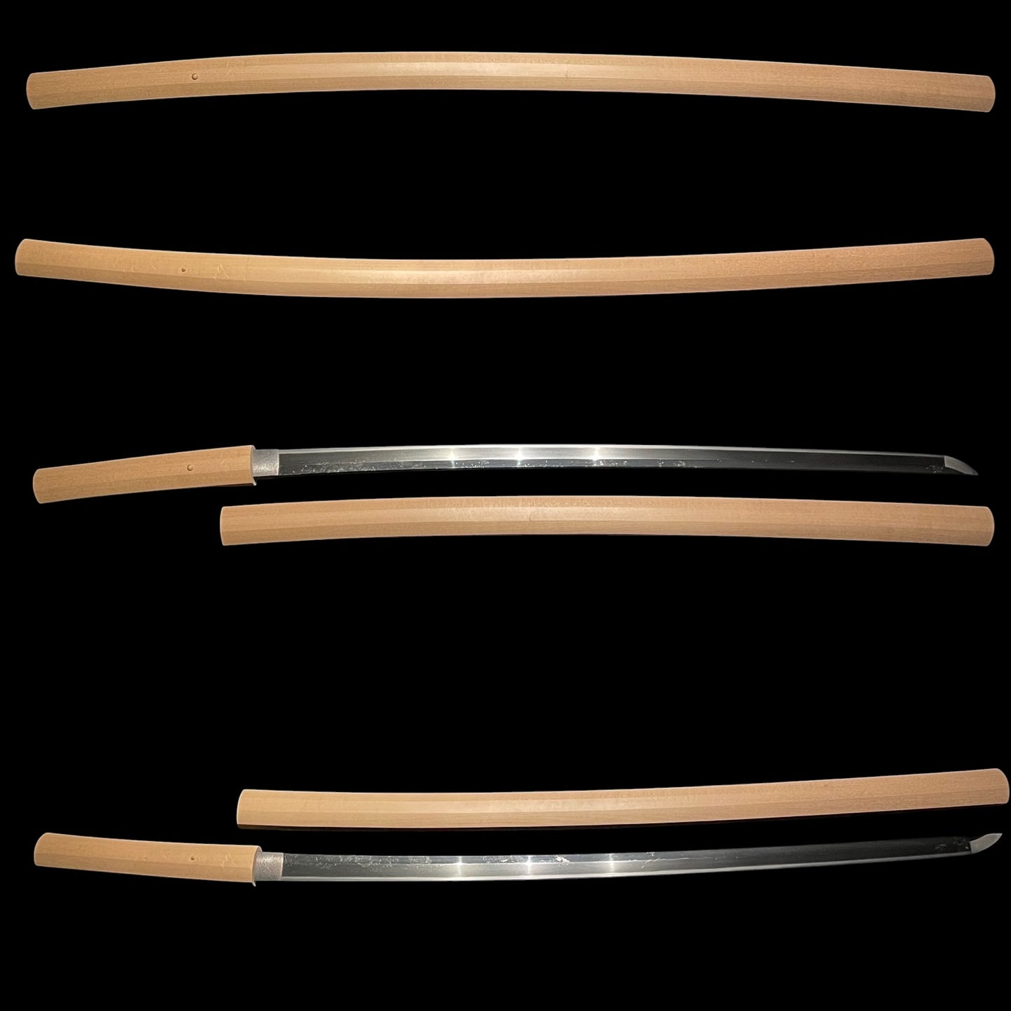 Aizu Kanesada Kodai 会津兼定後代 Long KATANA 75.8cm, Masamehada 柾目肌, Bakumatsu era