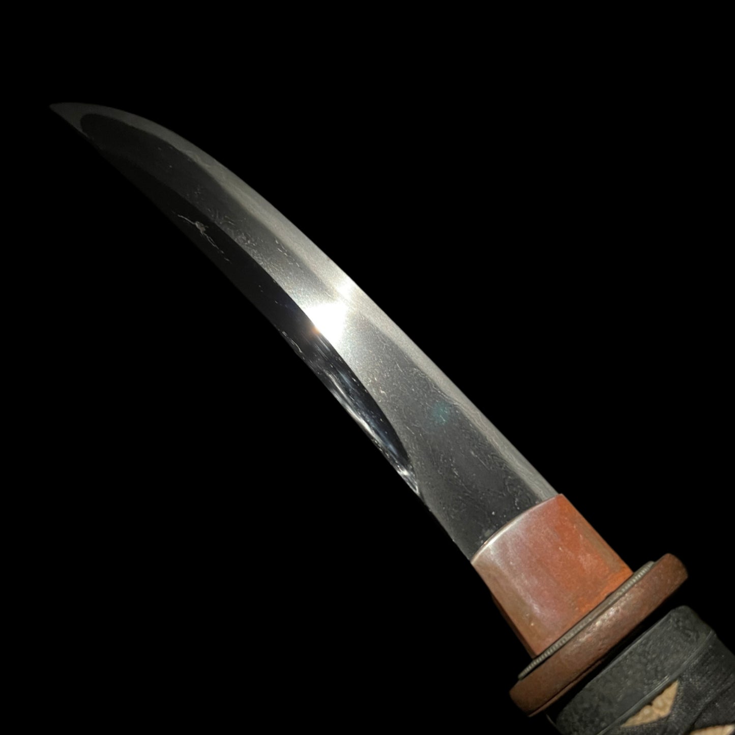 Rare style UNOKUBI 鵜首 TANTO, with Shirasaya, Edo period mumei