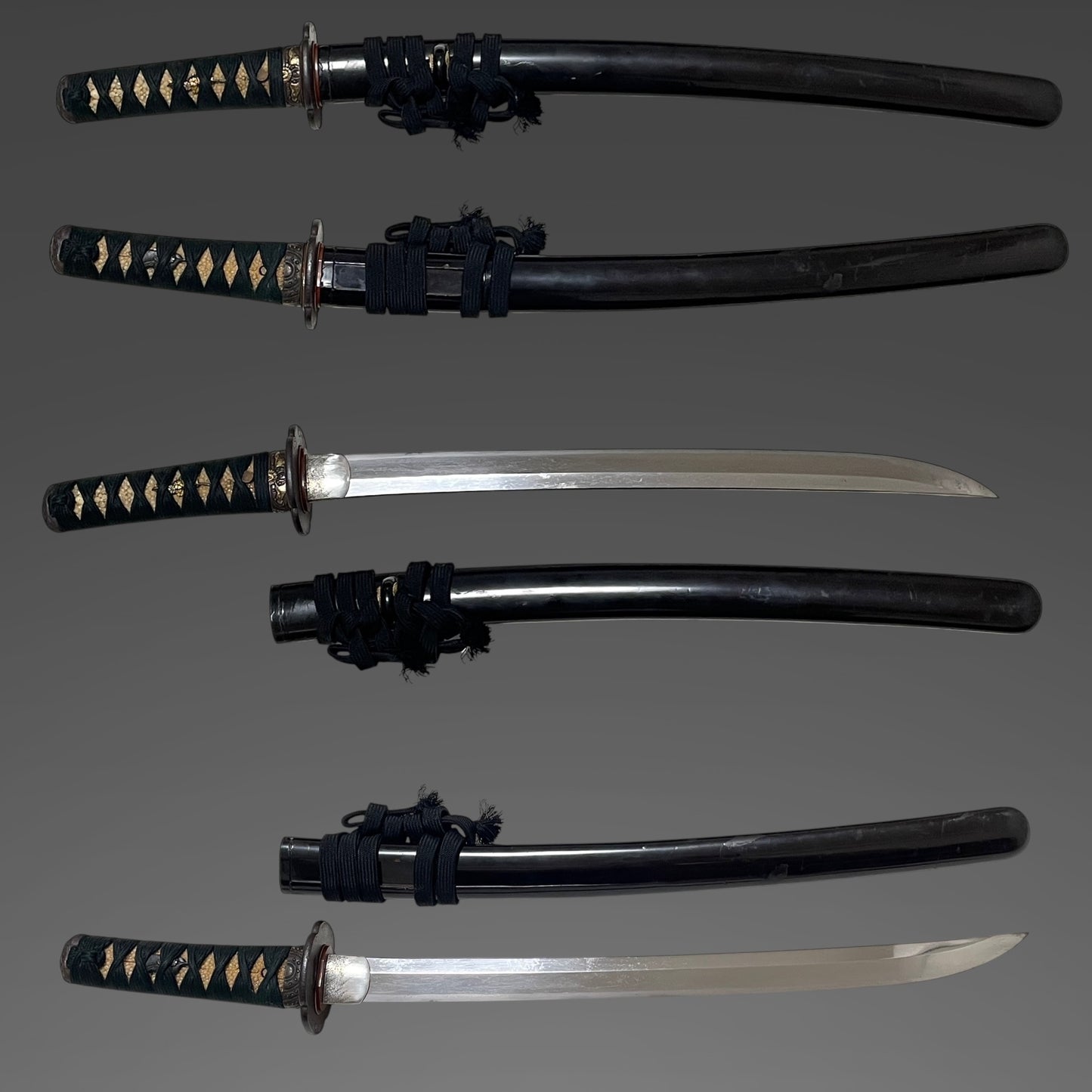 Dragon Tsuba, Shobuzukuri Wakizashi, Muromachi period mumei