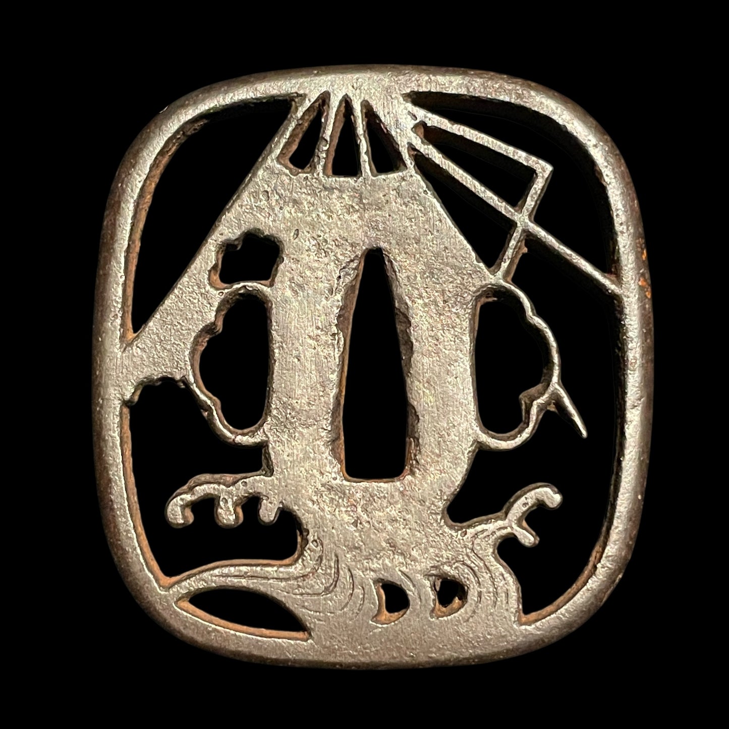 Samesaya-Koshirae 鮫鞘拵 Wakizashi, Oomokumehada, Dragon Fuchikashira, with Kozuka