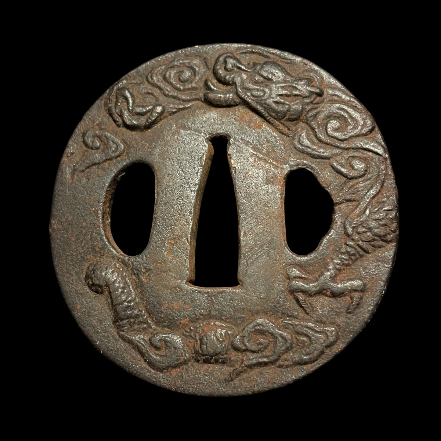 Amazing Hamon WAKIZASHI, Dragon Tsuba, Oosaka Shinto 大阪新刀, Edo period