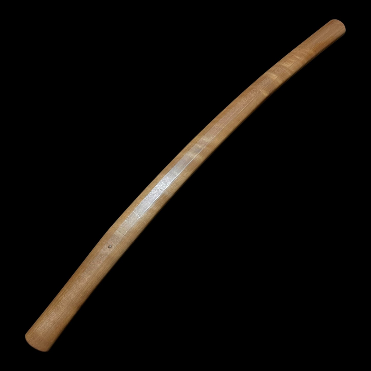 Long Wakizashi in Shirasaya, 虎目鞘 装飾巾木, Edo period mumei