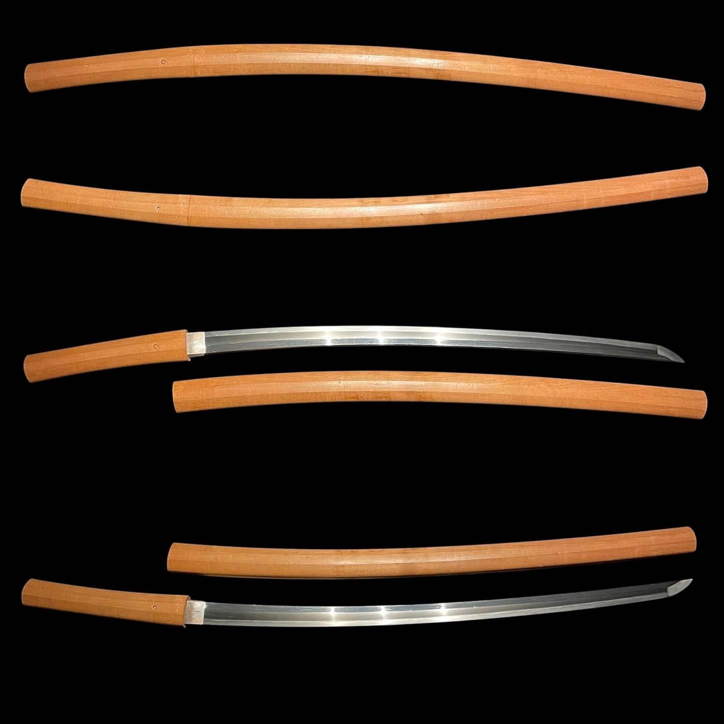 Rugged KATANA Heavy Blade in Shirasaya, Bakumatsu Late Edo period mumei