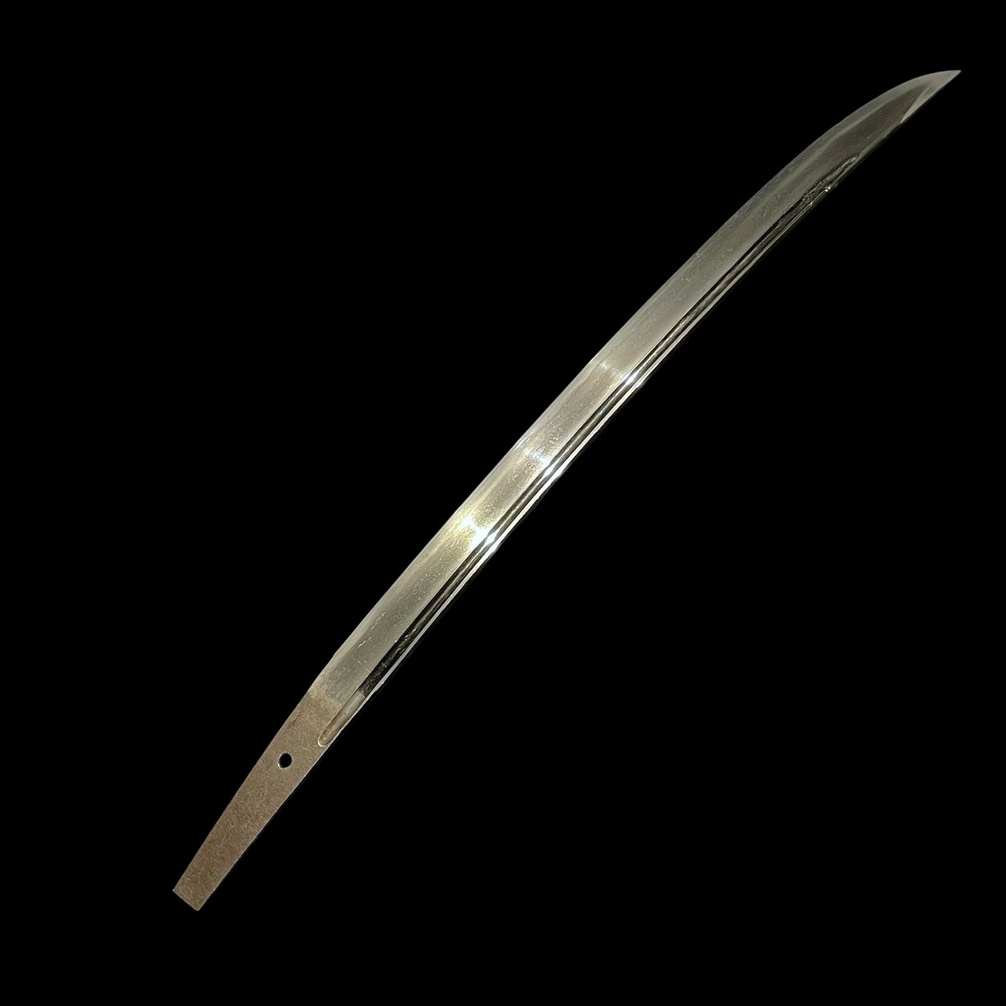 Hirazukuri Wakizashi 平造脇差, Bohi 棒樋 blade, Edo period mumei