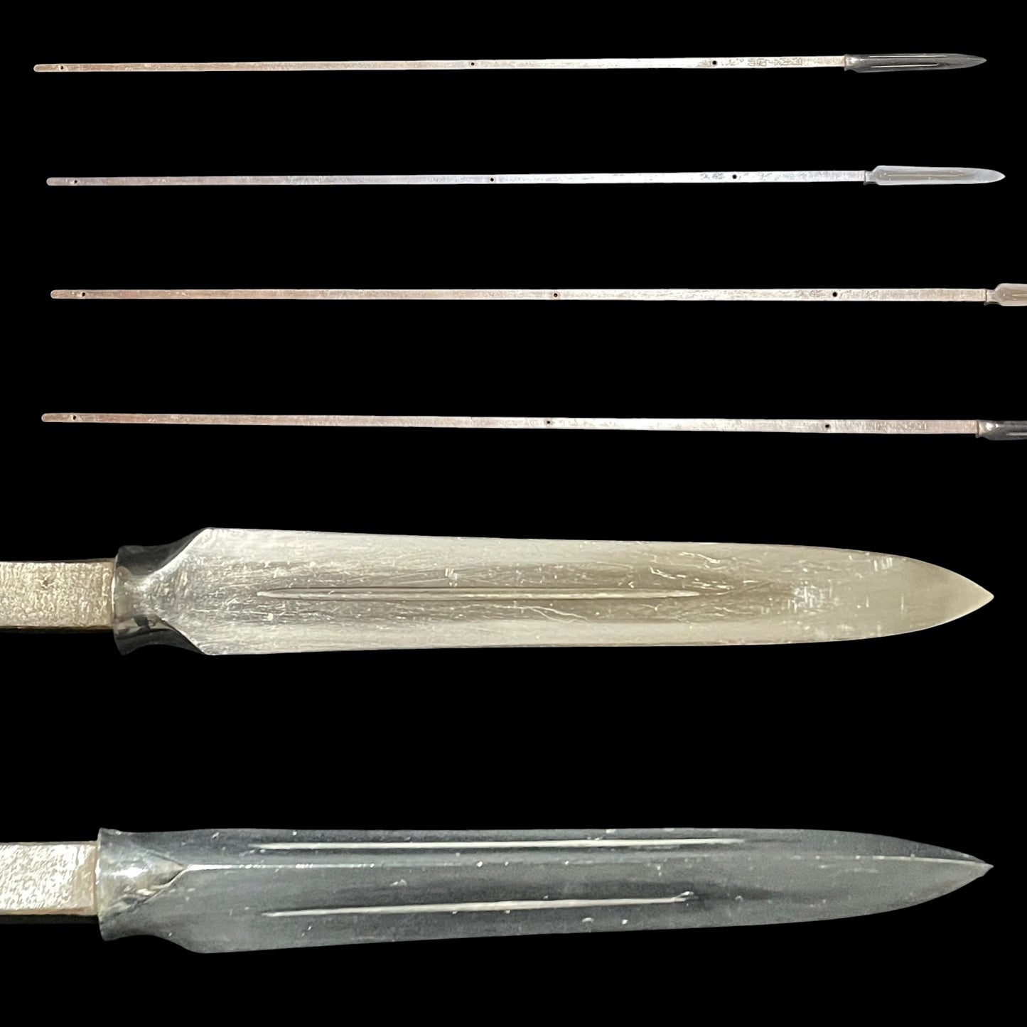 Seisankaku-Yari 正三角槍 in Koshirae, Kawachinokami Kunisuke 河内守國助 signed, Edo period