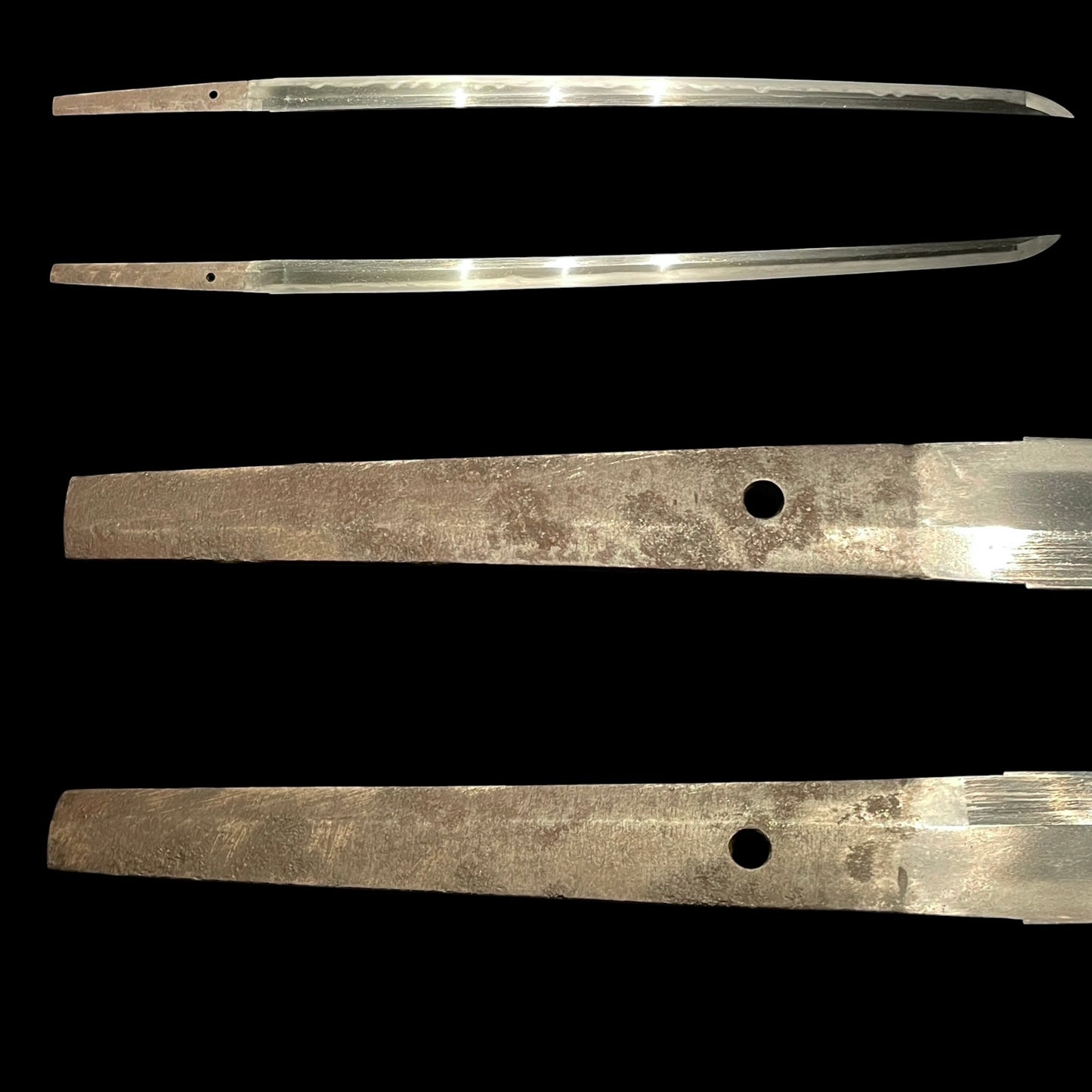 Shinobigatana 忍刀, Straight Blade Long Wakizashi, Fujiwara Takada 藤原高田, Early Edo period