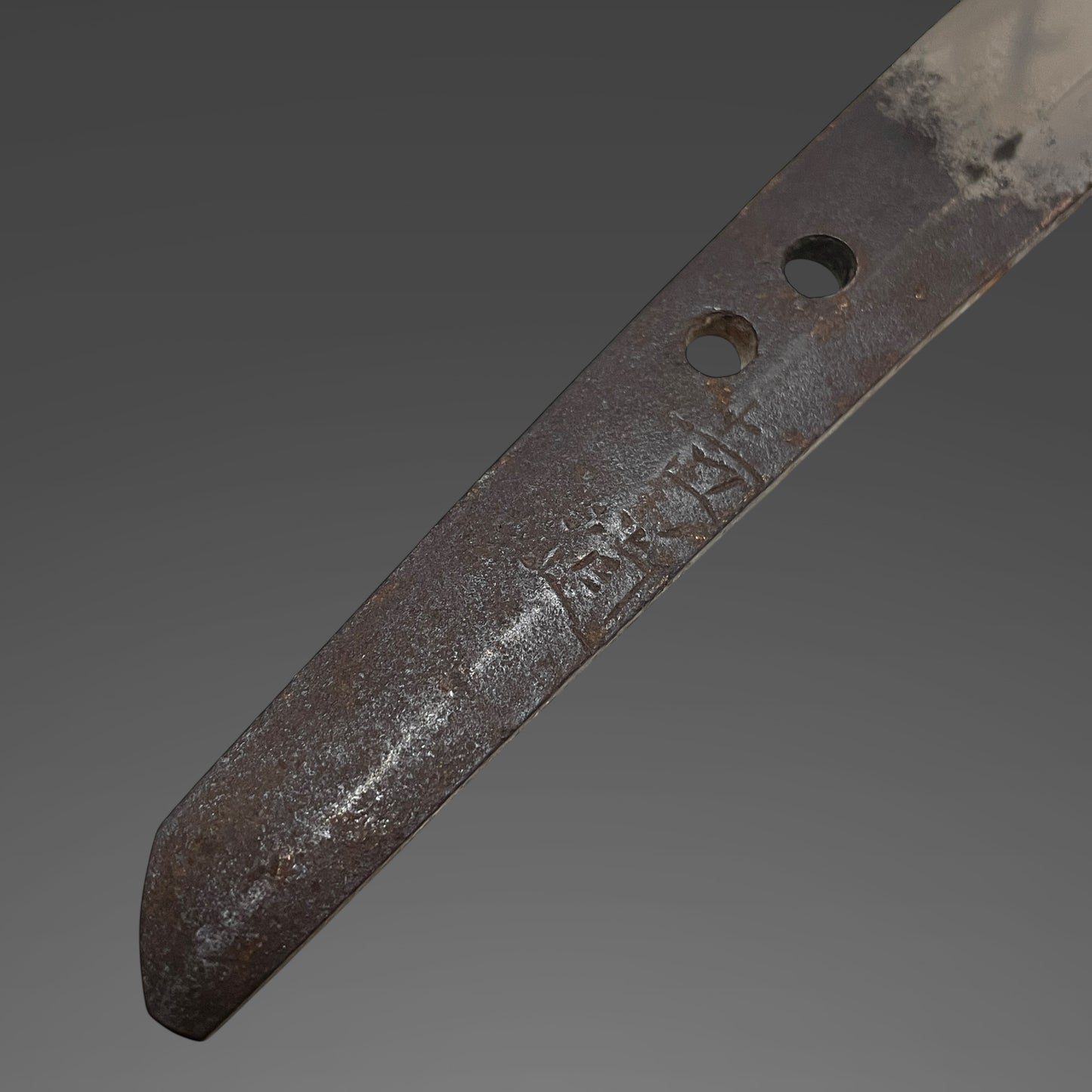 Wide Midare Hamon WAKIZASHI, Yoshimichi 吉道 signed, Edo period, Signed Tsuba