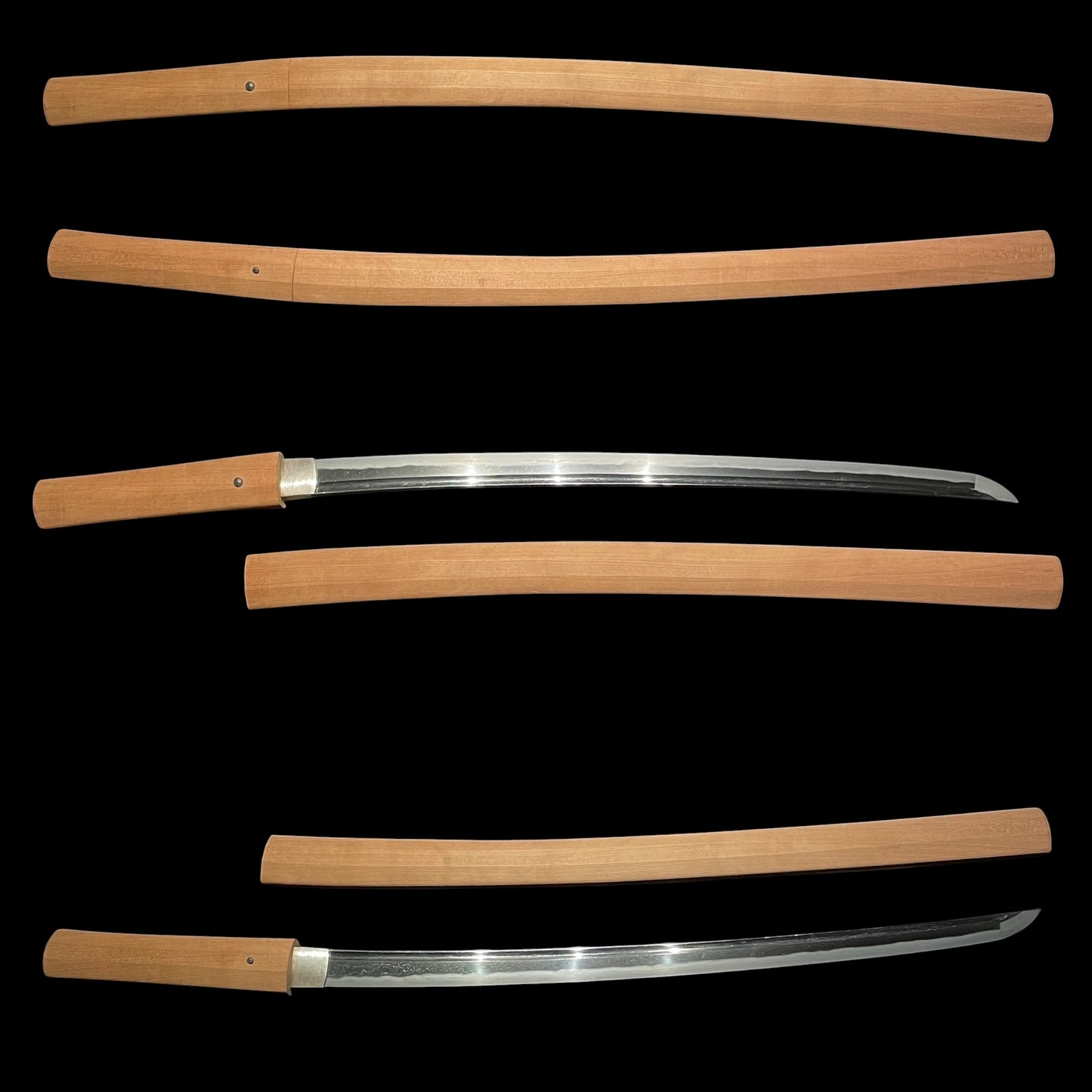 Kakitoshi Long Wakizashi, Bo-hi 棒樋 blade, Edo period mumei