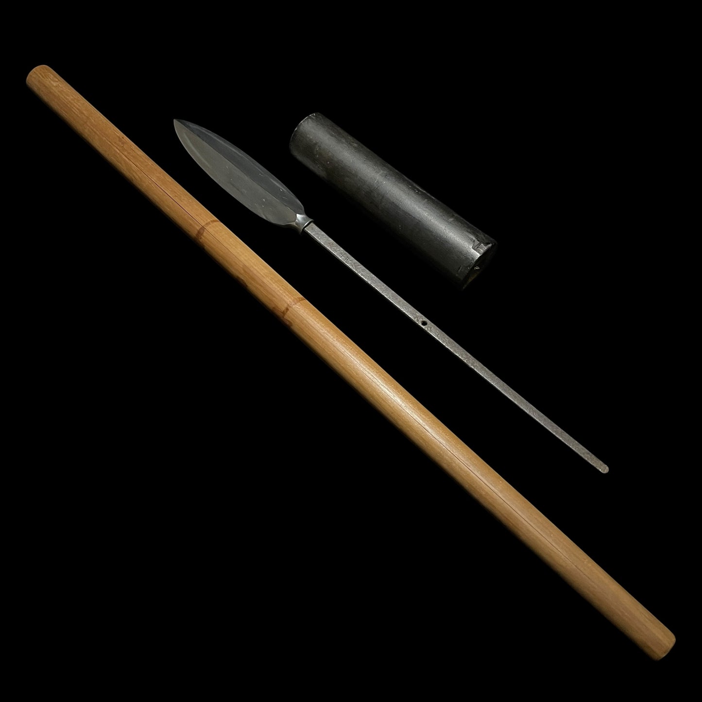 Rare style Sasaho-Yari 笹穂槍, Ama Yoshihisa 天吉久 signed, Muromachi period