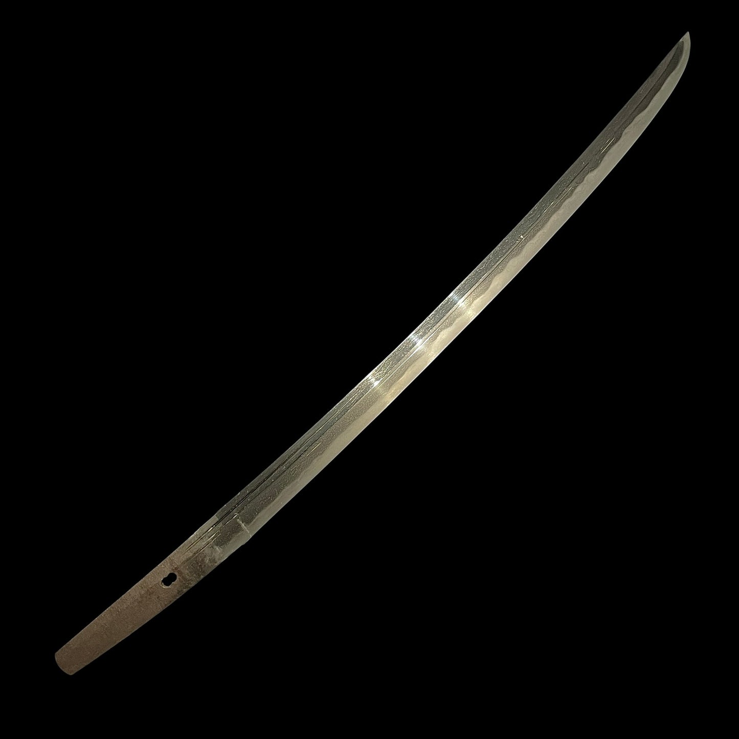 Nagamaki Naoshi Wakizashi, Hadamono 肌物, Oosuriage mumei, Early Muromachi period