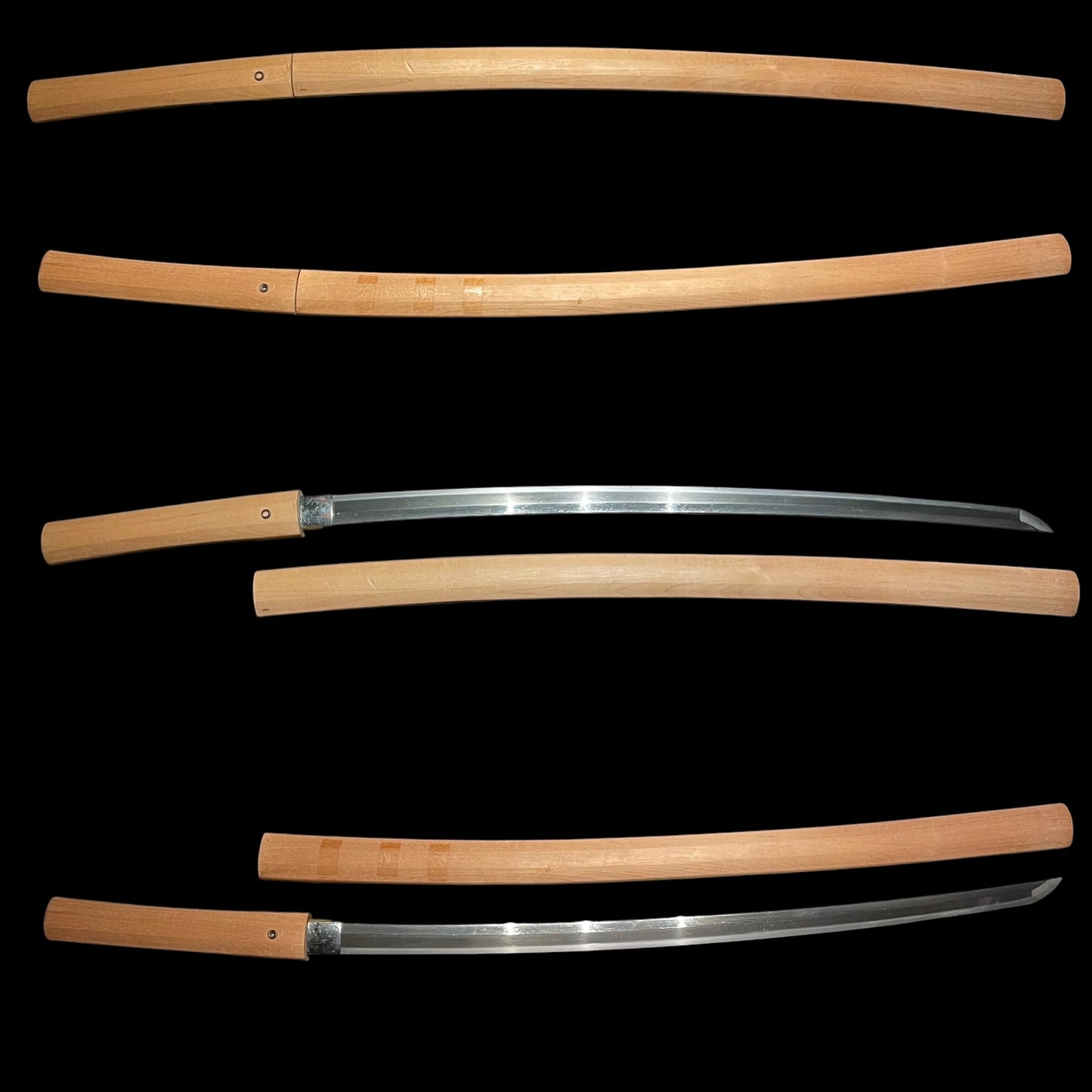 Suguha　直刃 KATANA in Shirasaya, Oosuriage-Mumei, Muromachi period