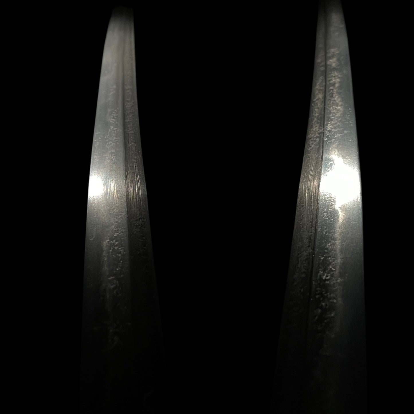 Sendankizami-Saya 千段刻鞘 Long Wakizashi, Ninja Style Straight blade, Edo period mumei