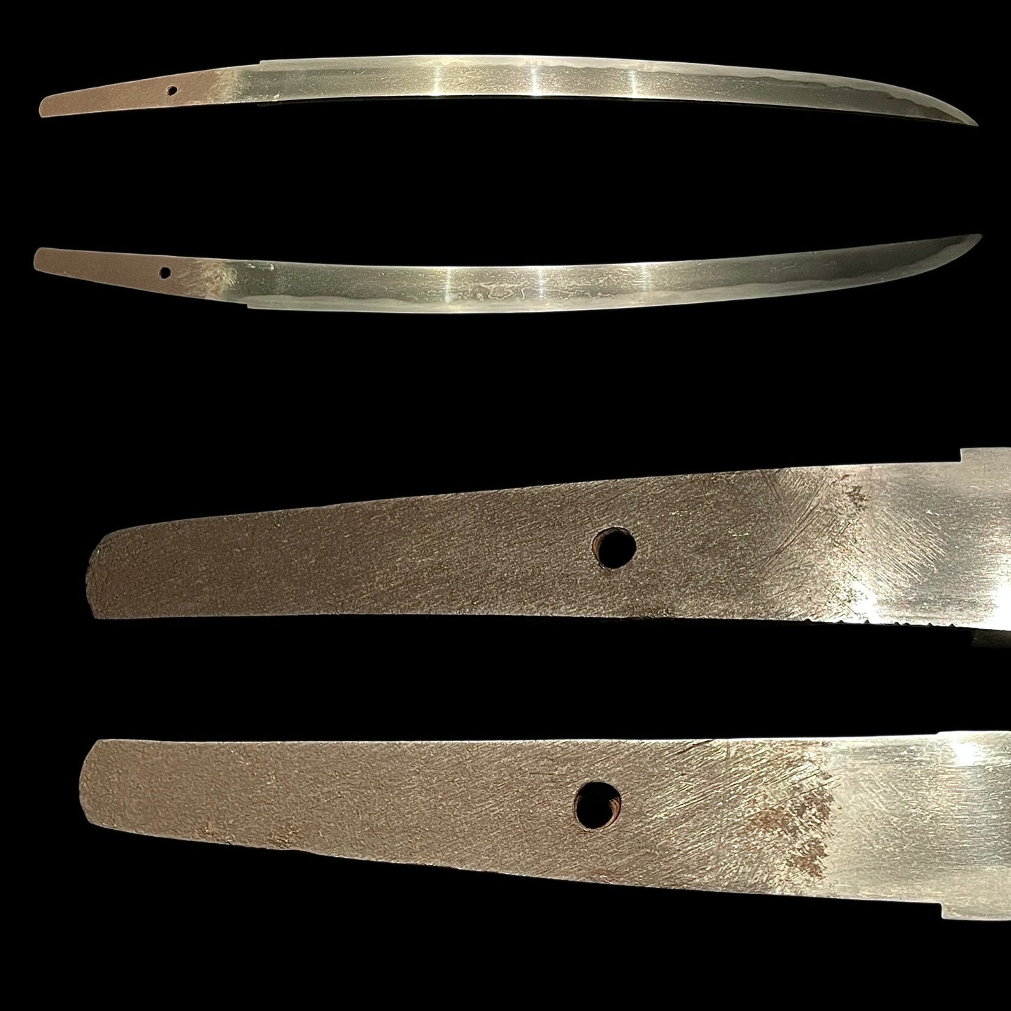 Long Hirazukuri Wakizashi 平造り脇差, Muromachi period mumei