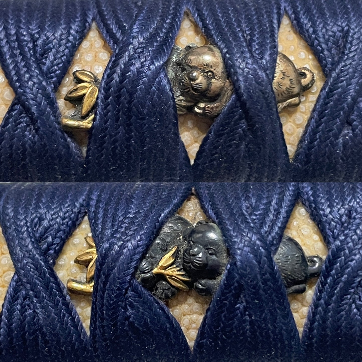 Long Wakizashi, Copper Tsuba, Shibuichi Fuchikashira, Edo period mumei