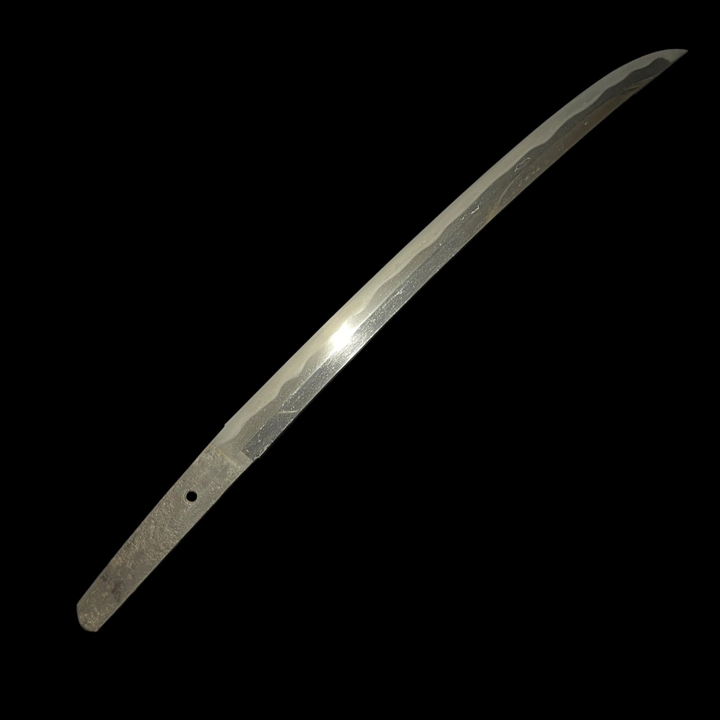 Shobuzukuri Wakizashi 菖蒲造脇差, Gold inlay Tsuba, Edo period mumei