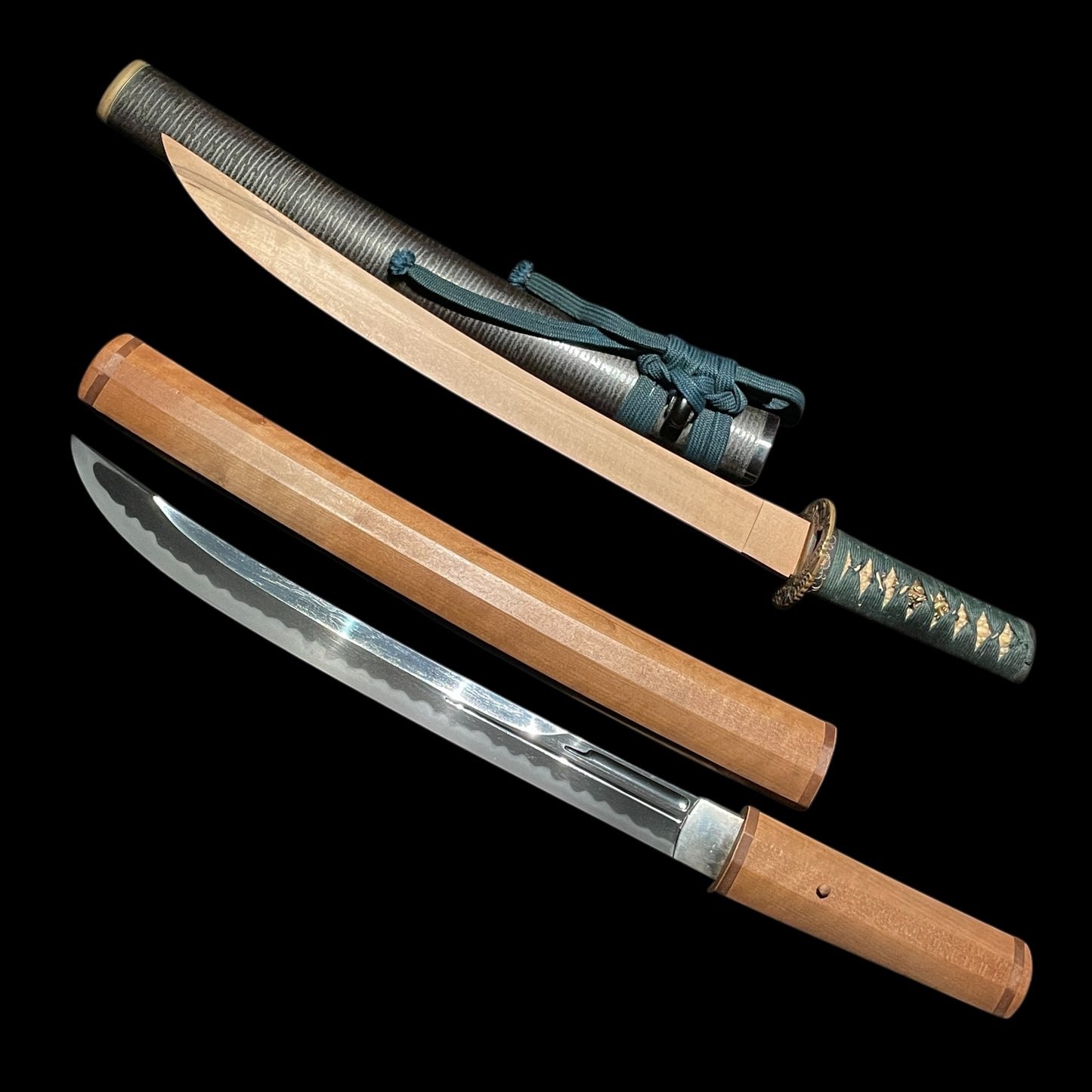 NAGINATANAOSHI-ZUKURI 薙刀直し造 WAKIZASHI, Yamashironokami Kunishige 山城守国重 signed